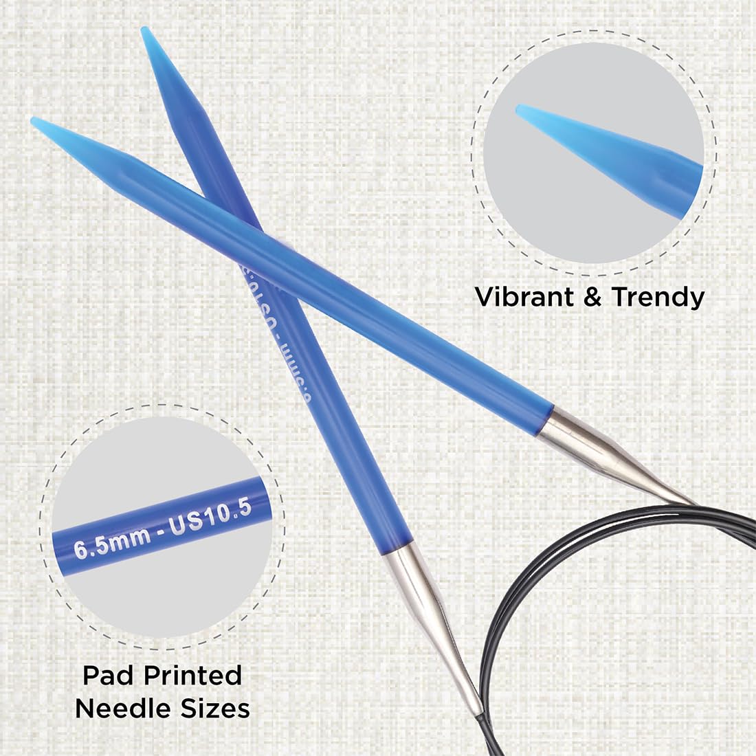 Produktbild von KnitPro Trendz Rundnadeln 32" (80cm) | 3,5mm