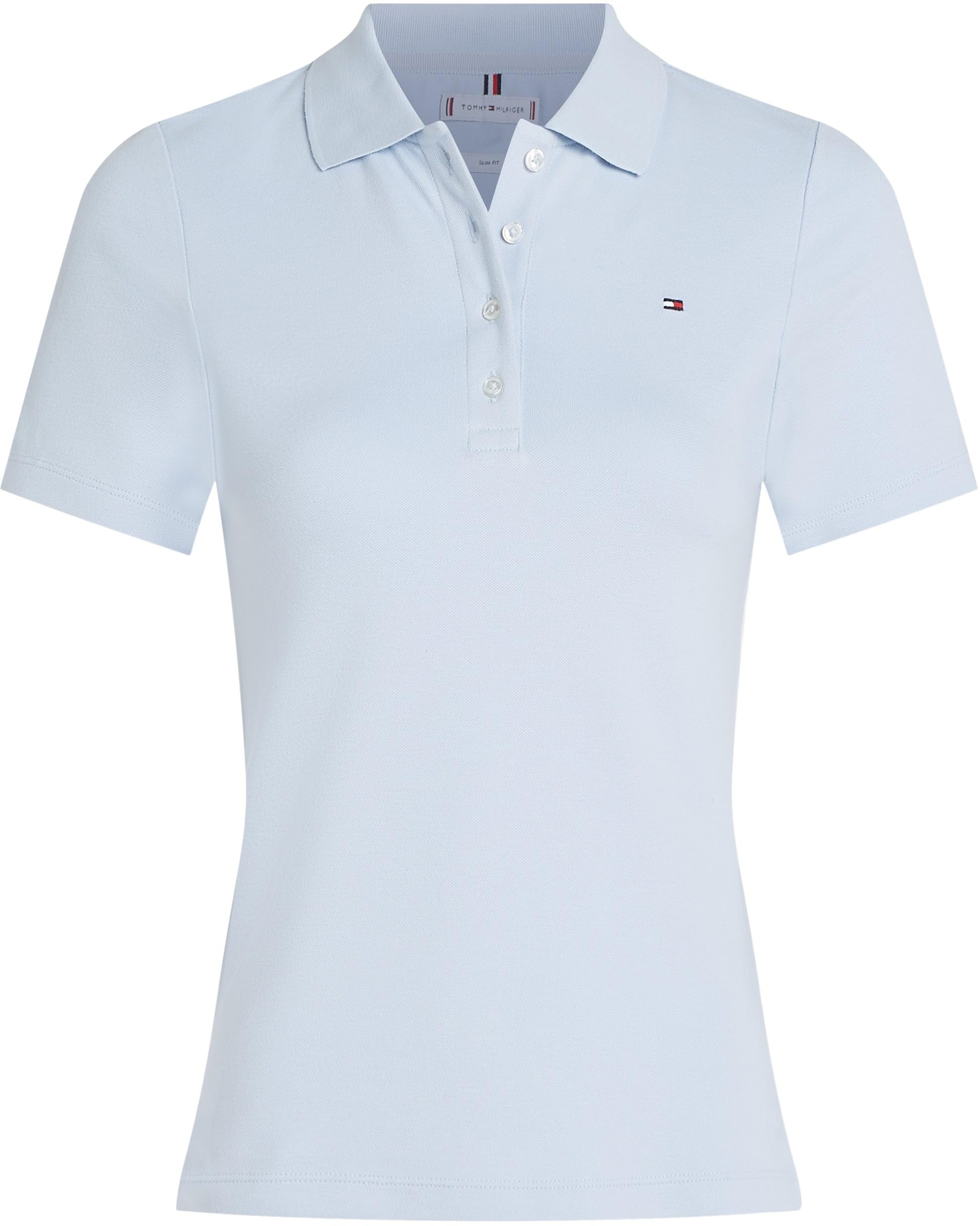 Tommy Hilfiger Damen Poloshirt Kurzarm Pique Slim Fit – Bild 4