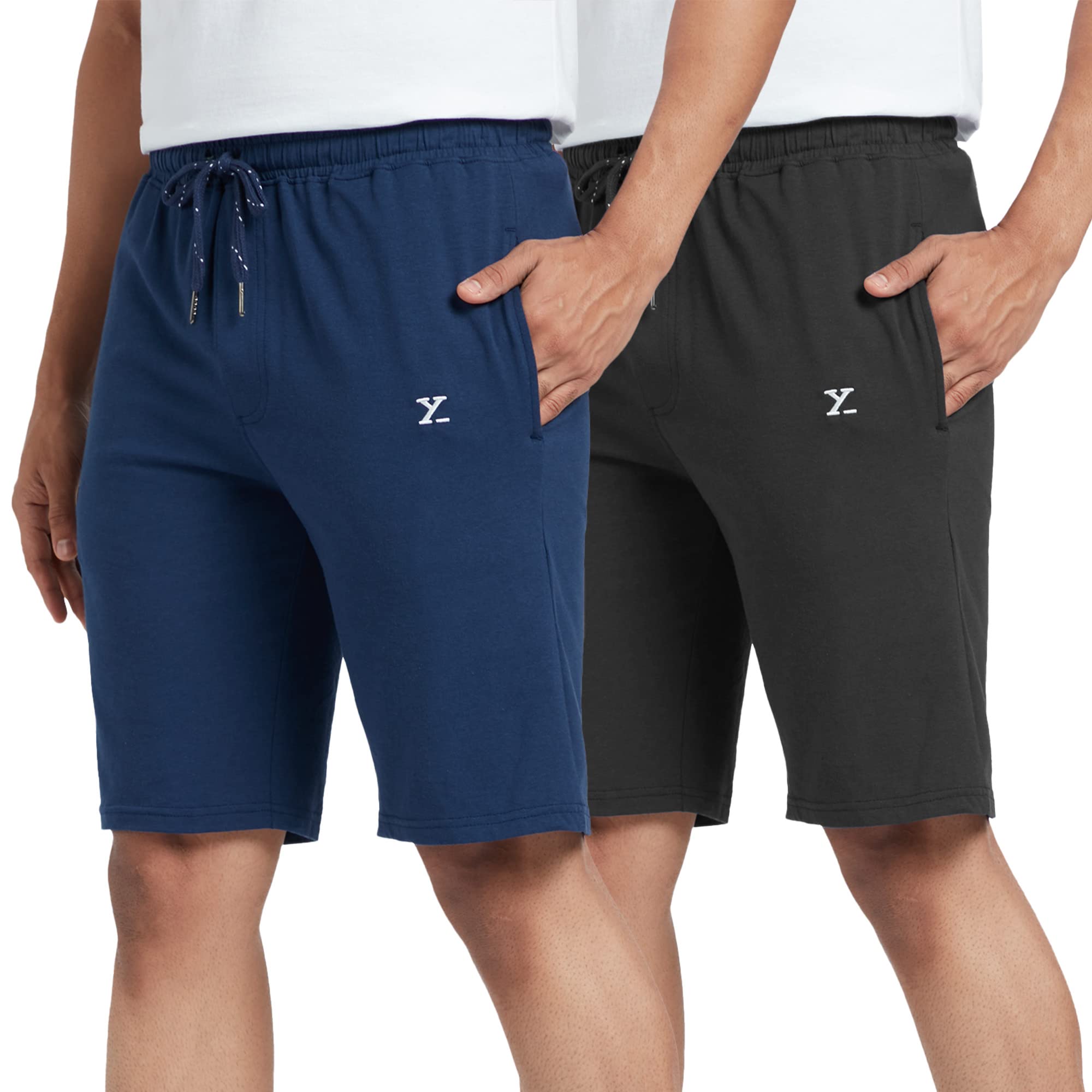 xyxx Men's Ace Cotton Regular Fit Solid Shorts with Side Pockets and No Marks Waistband (Pack of 2)-picture-46