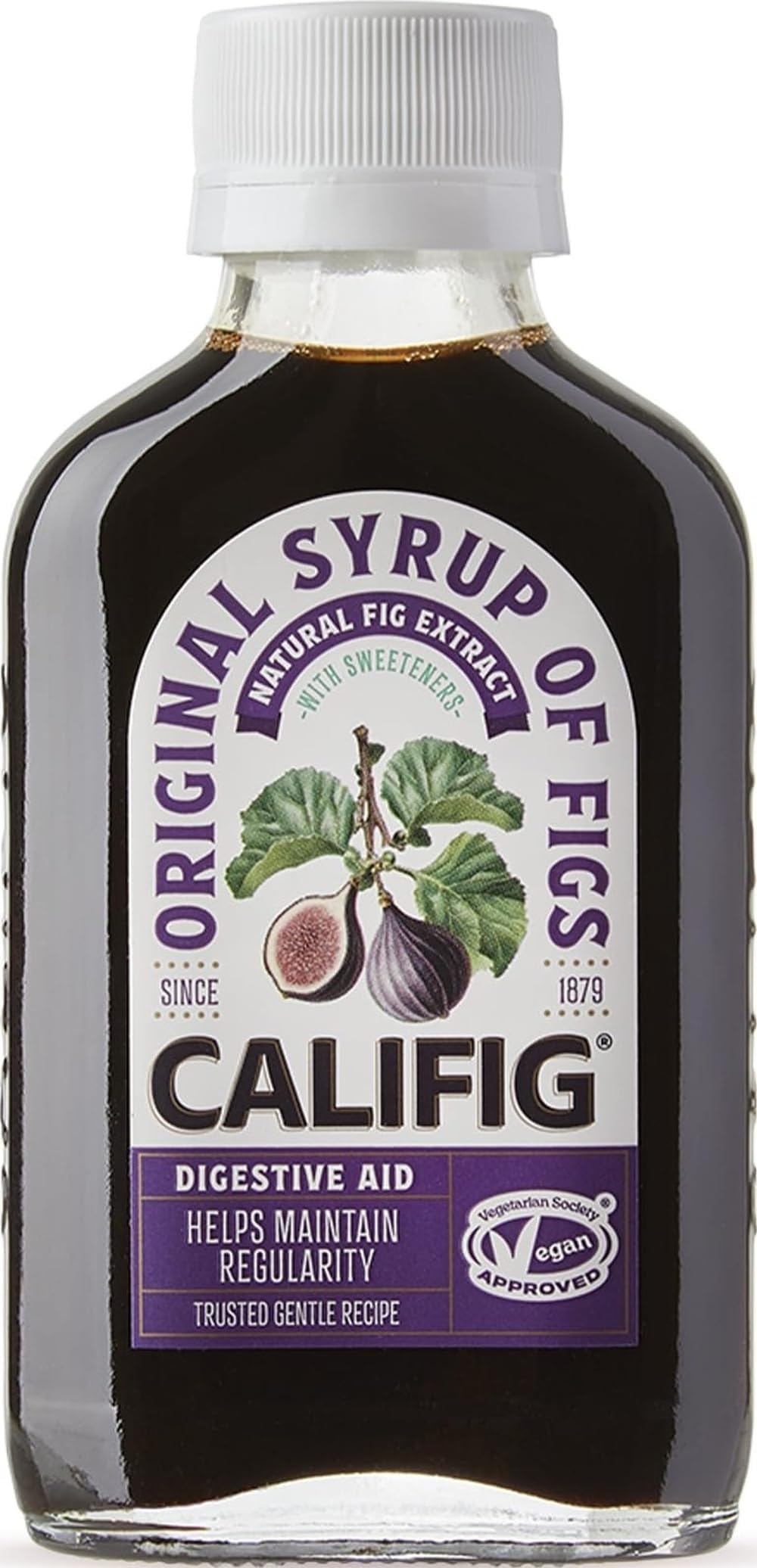 Califigยฎ Syrup of Figs 100 ml | Digestive Aid with Natural Fig Extract | Helps Maintain Regularity | Vegan.