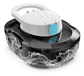 S1 Pro Cordless Robotic Pool Cleaner, 130-Min Runtime, Cleans Up to 1,292 Sq.Ft, Dual-Motor Pool Vacuum, Automatic Cleaner with Large Filter Basket, Fast Charging & Self-Parking(Glossy Black White) - Amazon product rated Grade B
