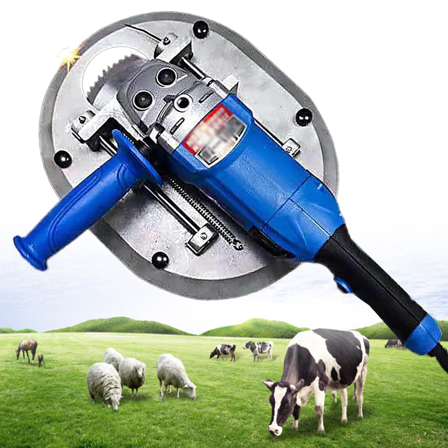 Elektryczny dehorner do bydła i kóz, 220 V, 1700 W, sprzęt do hodowli zwierząt gospodarskich, wytrzymałe narzędzie elektryczne do pielęgnacji owiec i bydła
