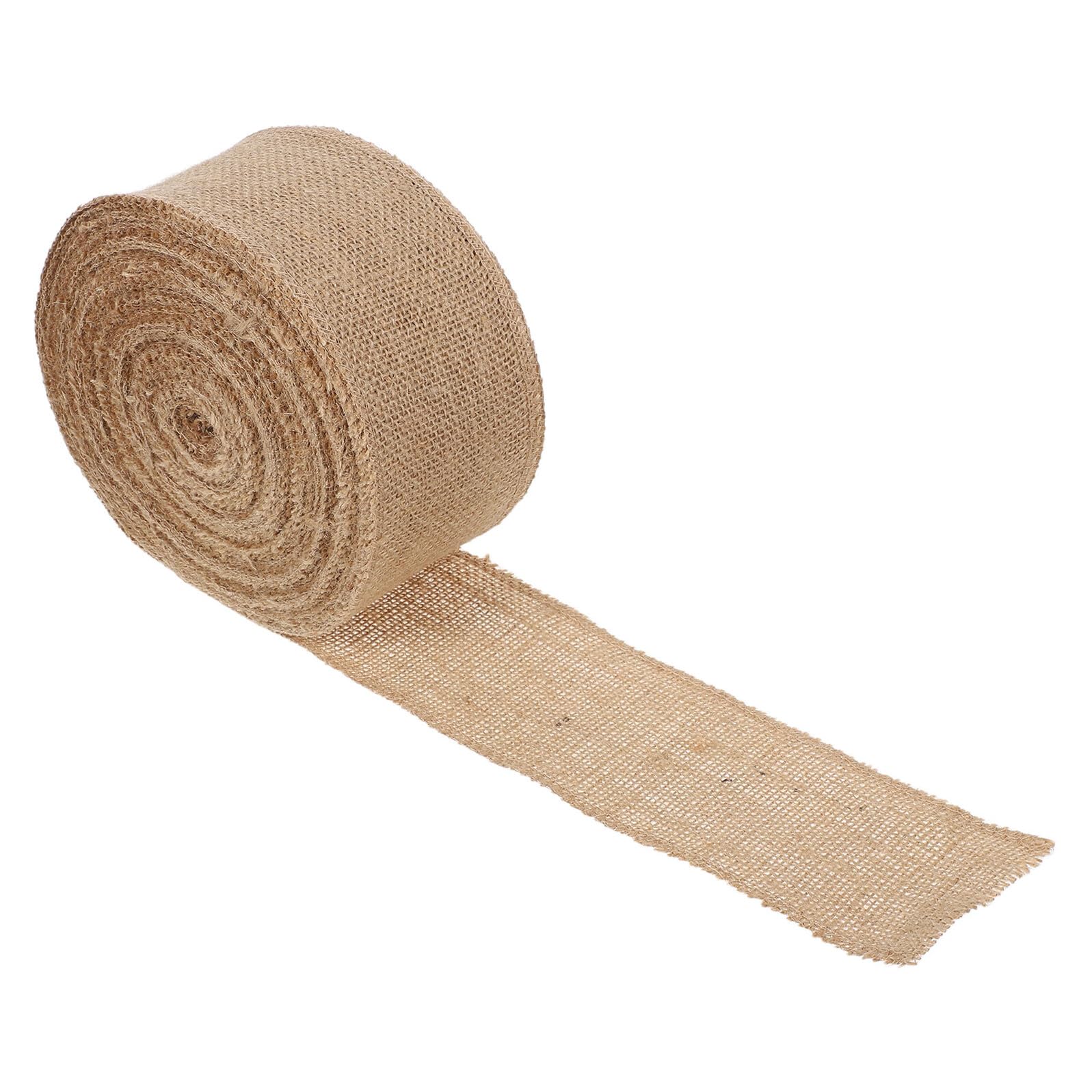 Ruban de jute ficelle végétale bord fil de fer pour loisirs créatifs DIY