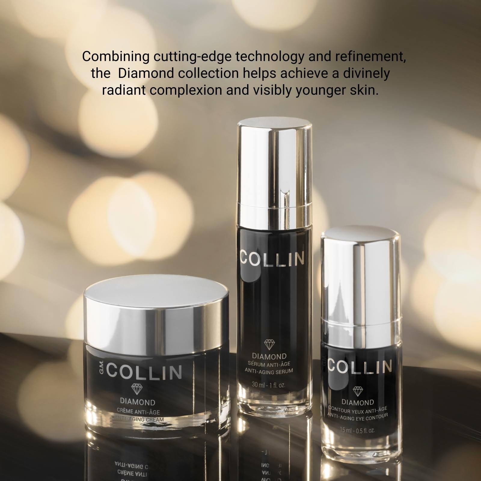 G.M. COLLIN Diamond Eye Contour | Anti-Aging Cream for the Appearance of Fine Lines, Wrinkles, and Puffiness | Clarifying Eye Moisturizer