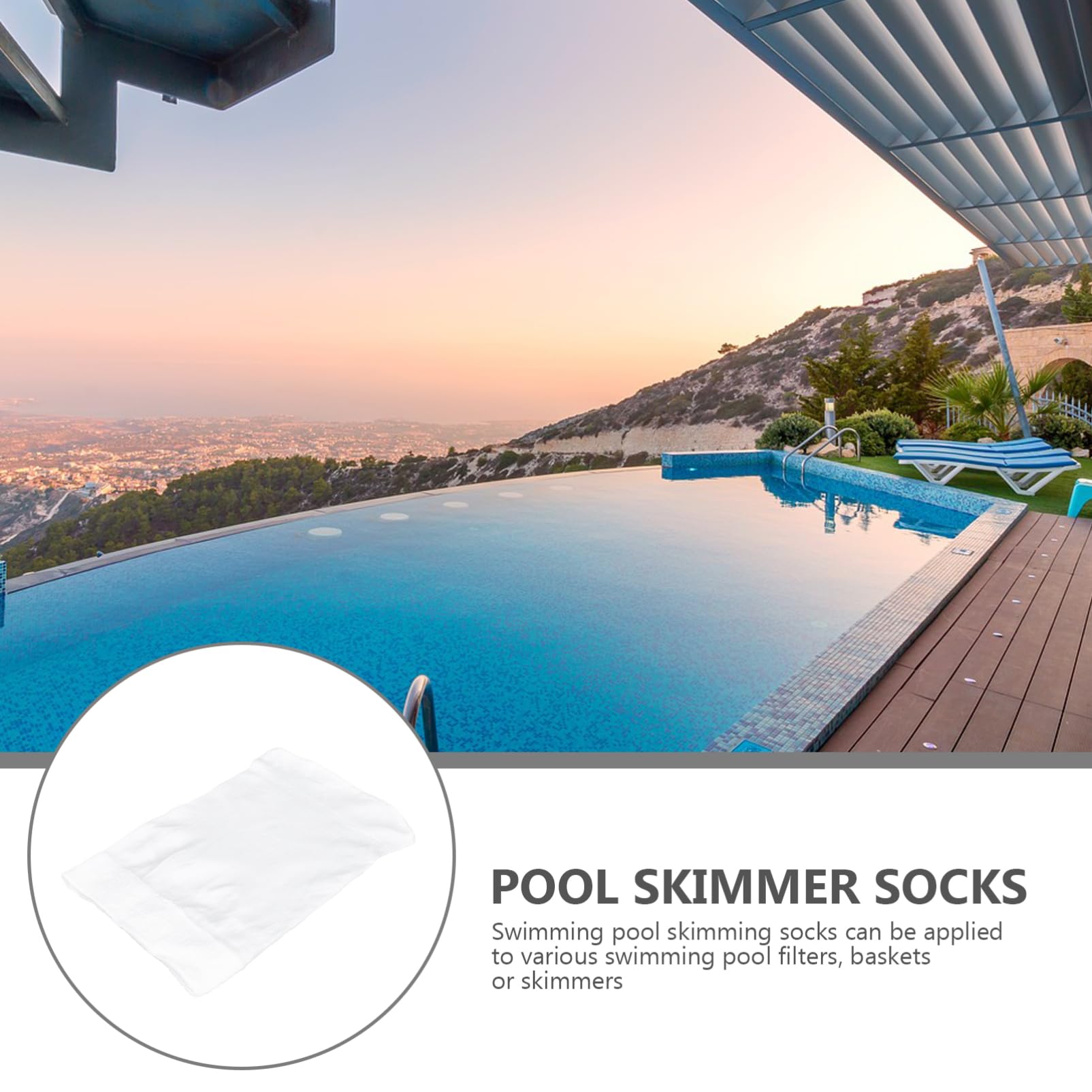 Happyyami 3juegos Calcetines para Skimmer De Piscina Filtro De Elástico Bolsa De Filtración para Limpieza De para Residuos y Pelusa Subterráneas Suelo
