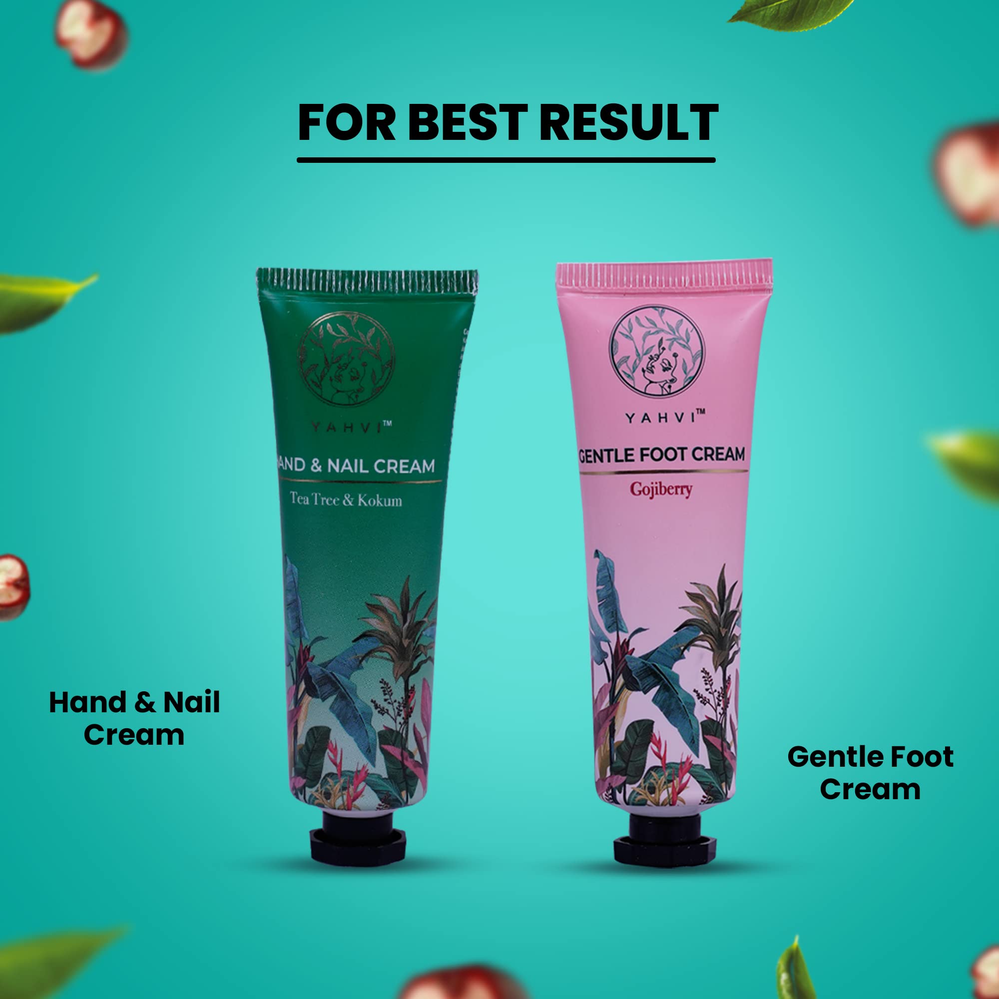Yahvi Hand And Nail Cream Tea Tree & Kokum | Hand Cream For Dry And Rough Hands, Cuticle Cream & For Nail Care | Ayurvedic Hand Cream For Women | All Skin Types | Paraben-free & Cruelty-free | 30 Ml - Image 5 thumbnail