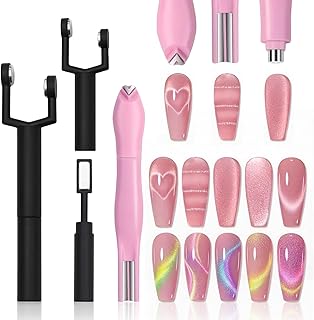 WOKOTO Juego de 2 imanes de uñas 3 en 1 con d...