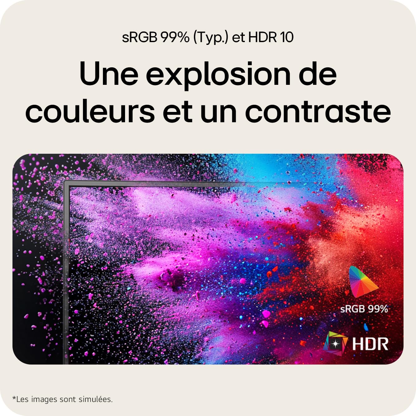 LG Moniteur 24U411A-B 24" IPS FHD 120Hz Noir