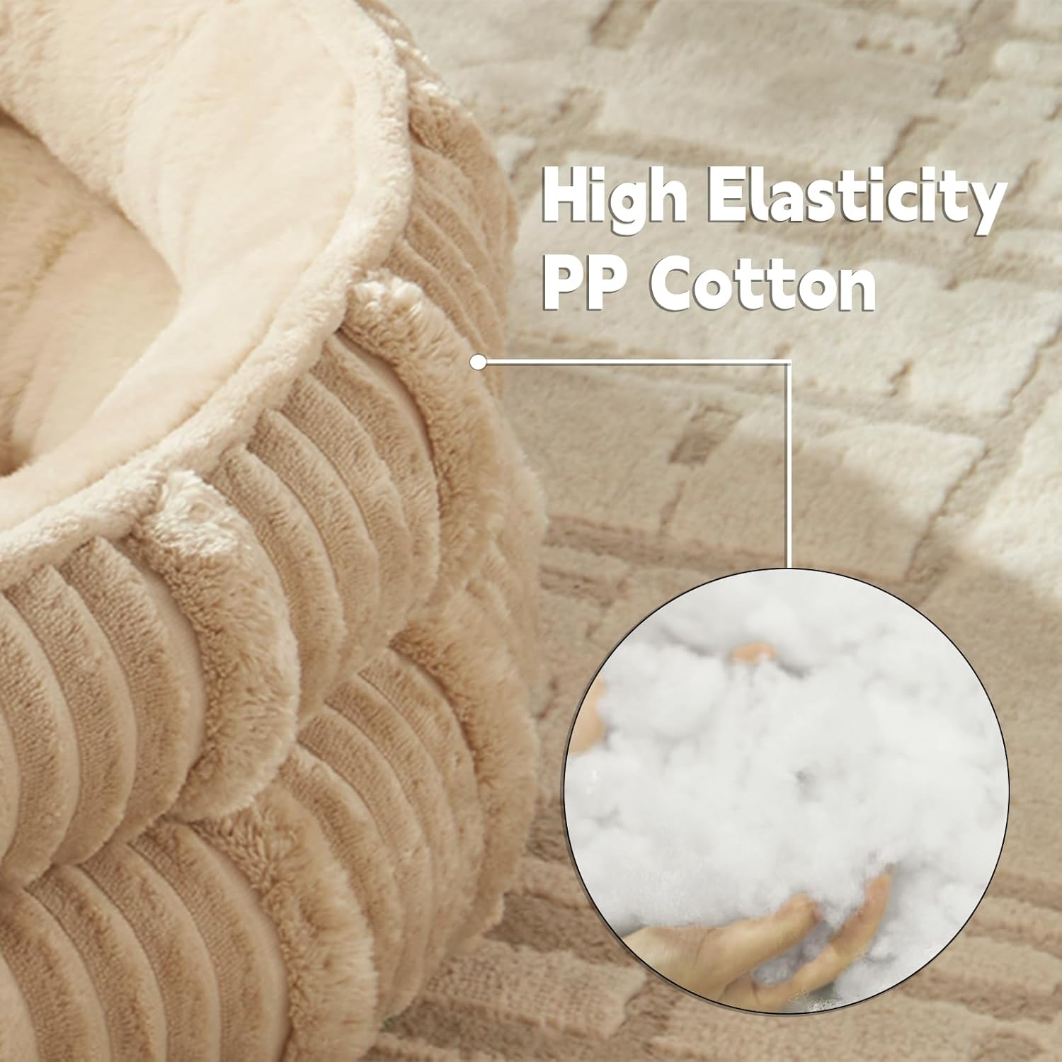 Ultimate Comfort: Review of the Beige 18" Pet Bed for Cats and Mini Dogs