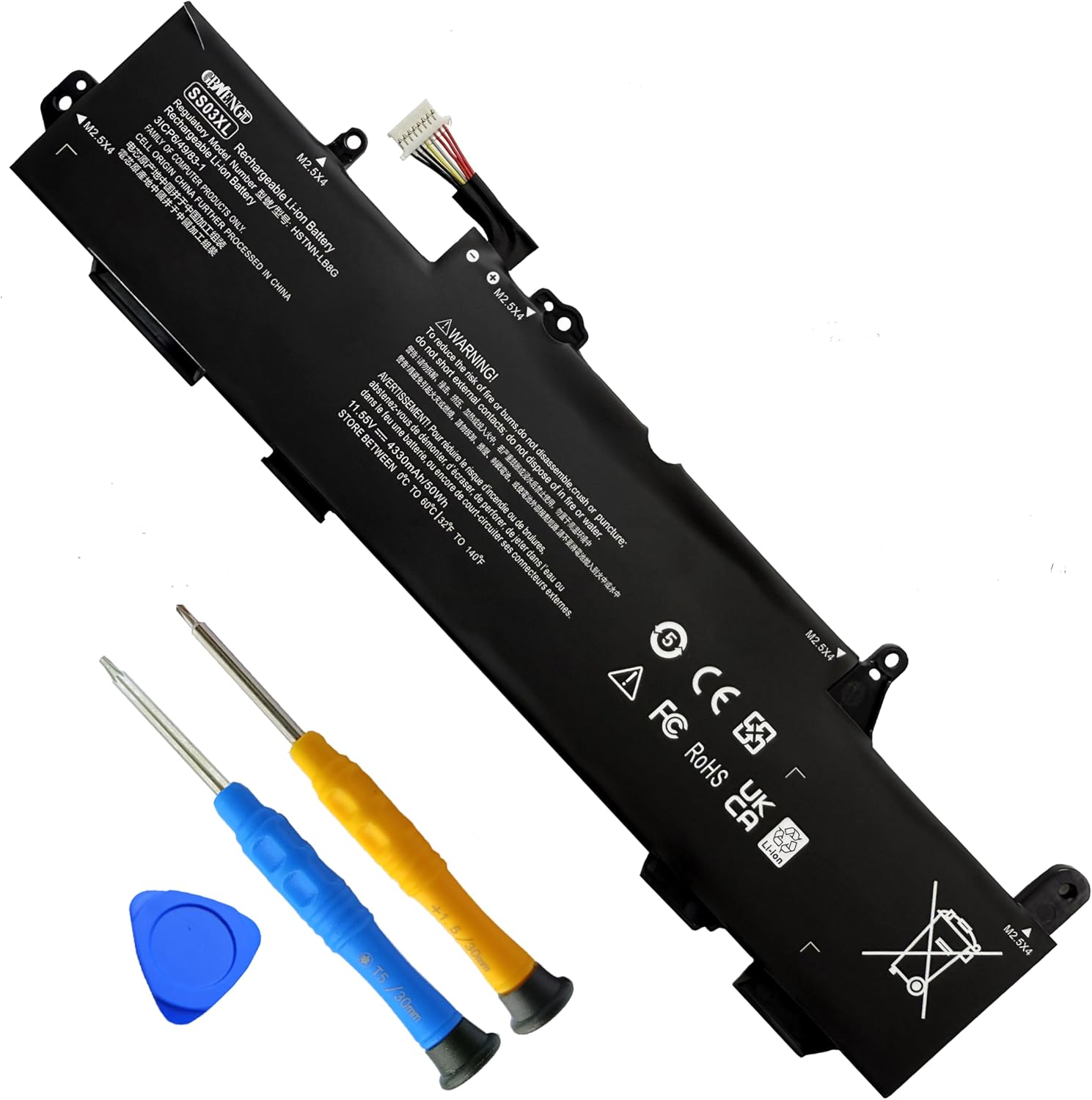 50Wh SS03XL 933321-855 Laptop Battery Replacement for HP EliteBook 730 735 740 745 830 836 840 846 G5 EliteBook 735 745 830 840 G6 ZBOOK 14U G5 G6 MT44 MT45 Mobile Thin Client SS03050XL 933321-852
