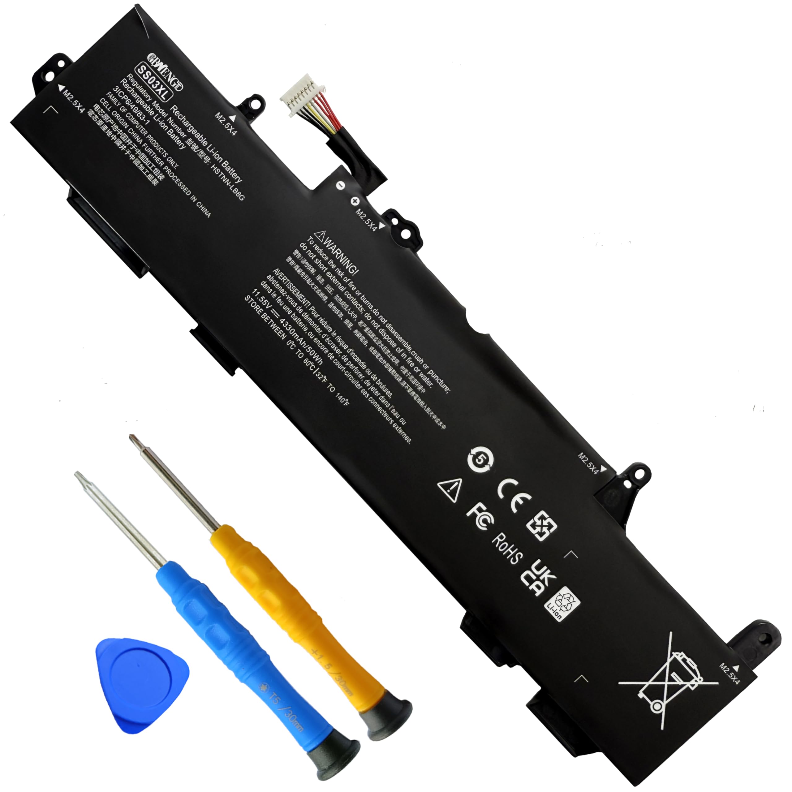 50Wh SS03XL 933321-855 Laptop Battery Replacement for HP EliteBook 730 735 740 745 830 836 840 846 G5 EliteBook 735 745 830 840 G6 ZBOOK 14U G5 G6 MT44 MT45 Mobile Thin Client SS03050XL 933321-852