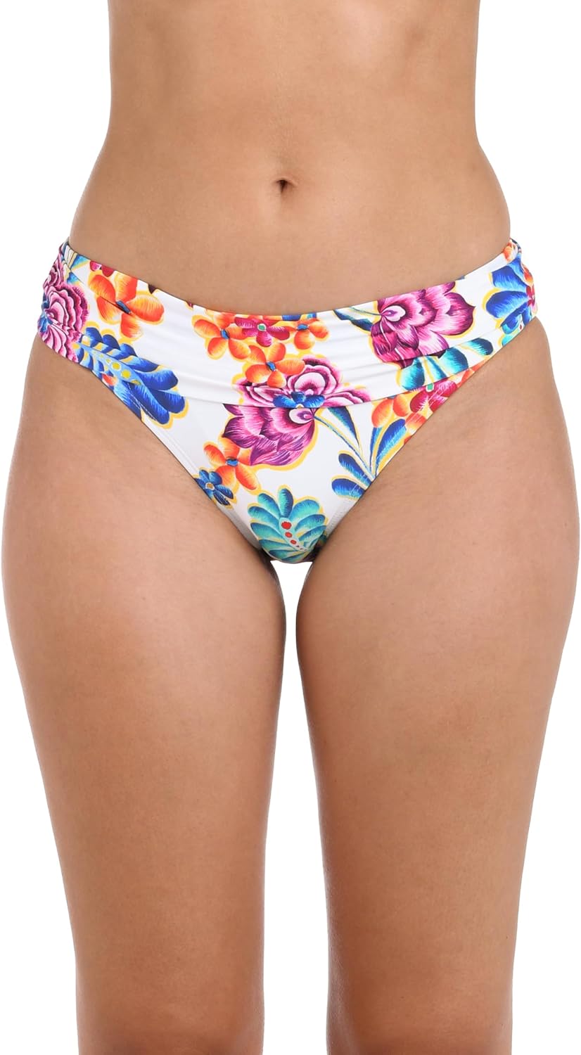 La Blanca Women's Shirred Band Hipster Swimsuit Bottom