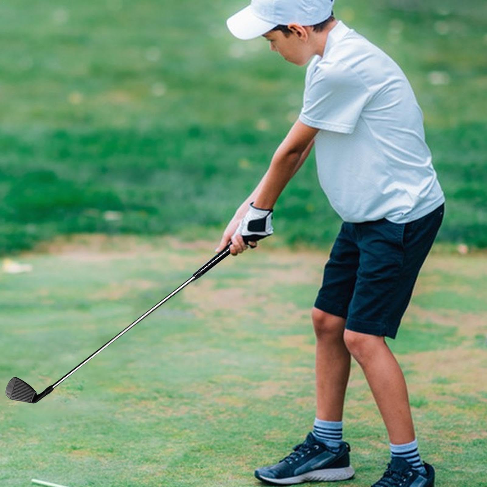 Ensemble de Clubs de Golf pour Enfant en Acier Inoxydable Détachables Intérieur Extérieur