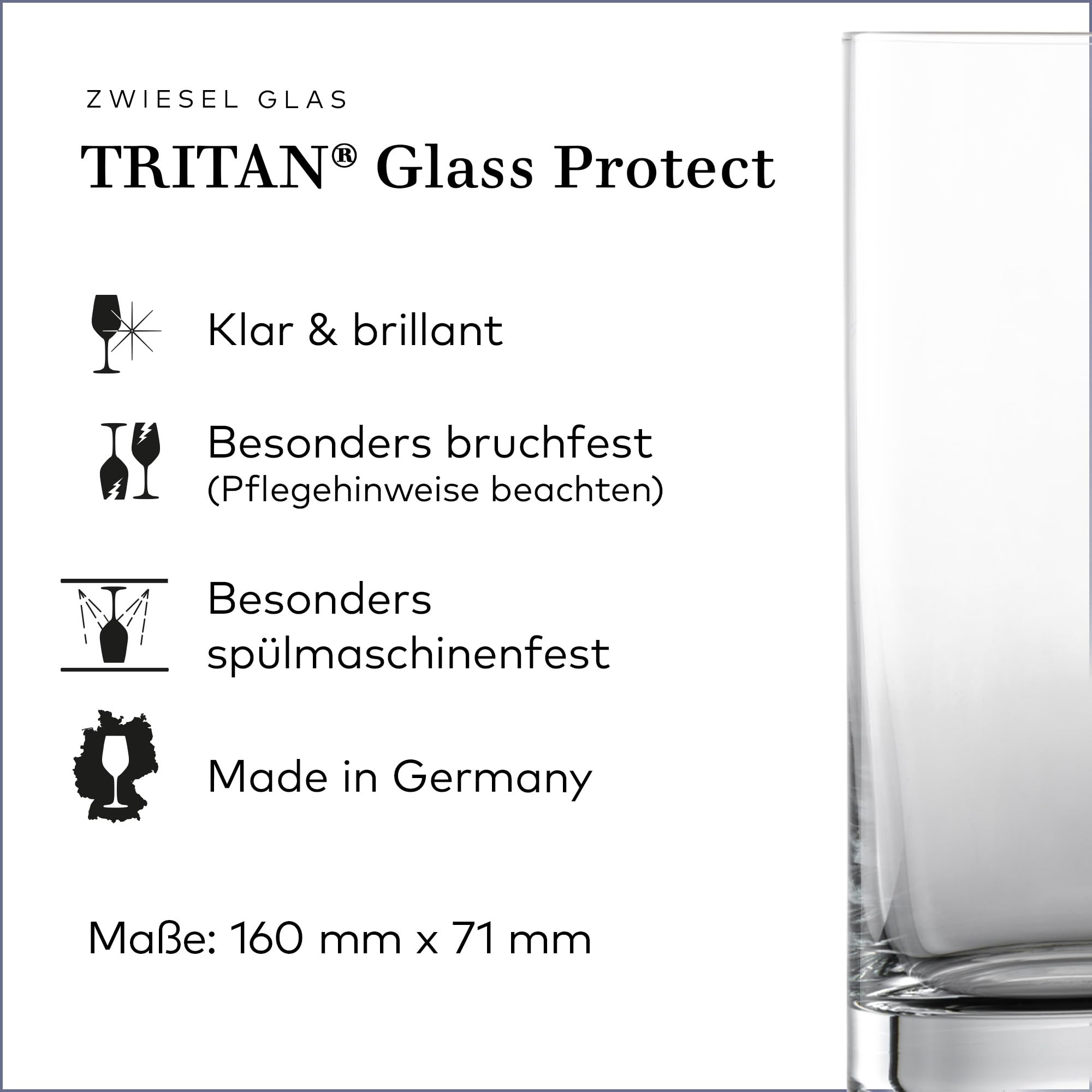 Zwiesel Glas Tavoro Lot De 4 Verres à Long Drink, Modernes, 0,4 L, Pour Long Drinks, Passent Au Lave-vaisselle, Fabriqués En Allemagne (n° D'article 122419