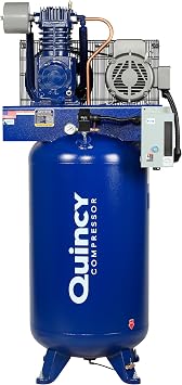 Quincy Compressor QT Air Compressor 7.5 HP, 80-Gallon, 2-Stage, 230V, 1 Phase, Model# 2020040716