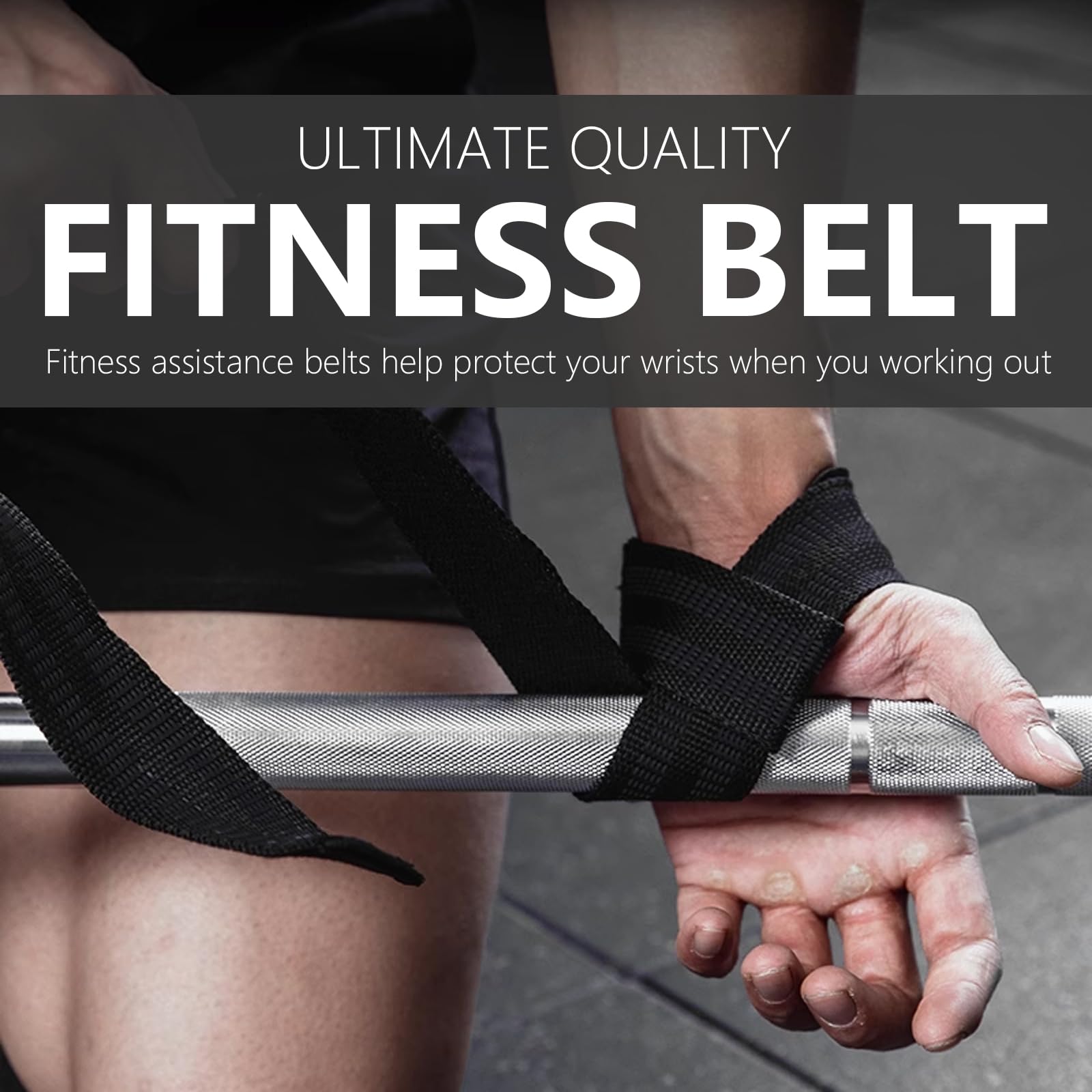 2 Pièces Sangle De Tirage Musculation - Straps Poignet Haltérophilie Fitness Grip - Homme Femme