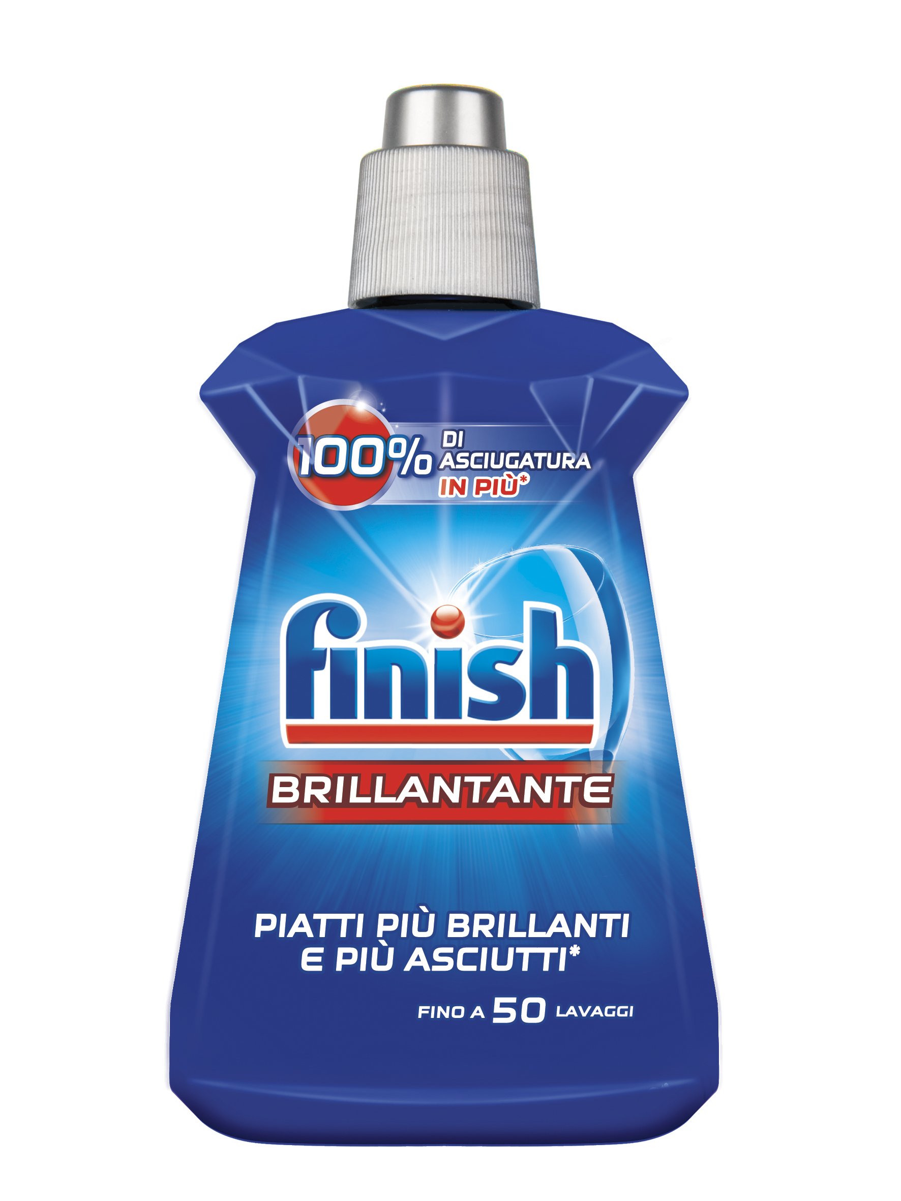 Finish Brillantante Addittivo Lavastoviglie, Regular, 250 ml, Confezione da 4