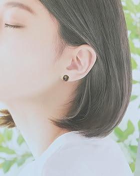 Amazon | K18YG ピアス コイン エリザベス女王 2世 記念コイン