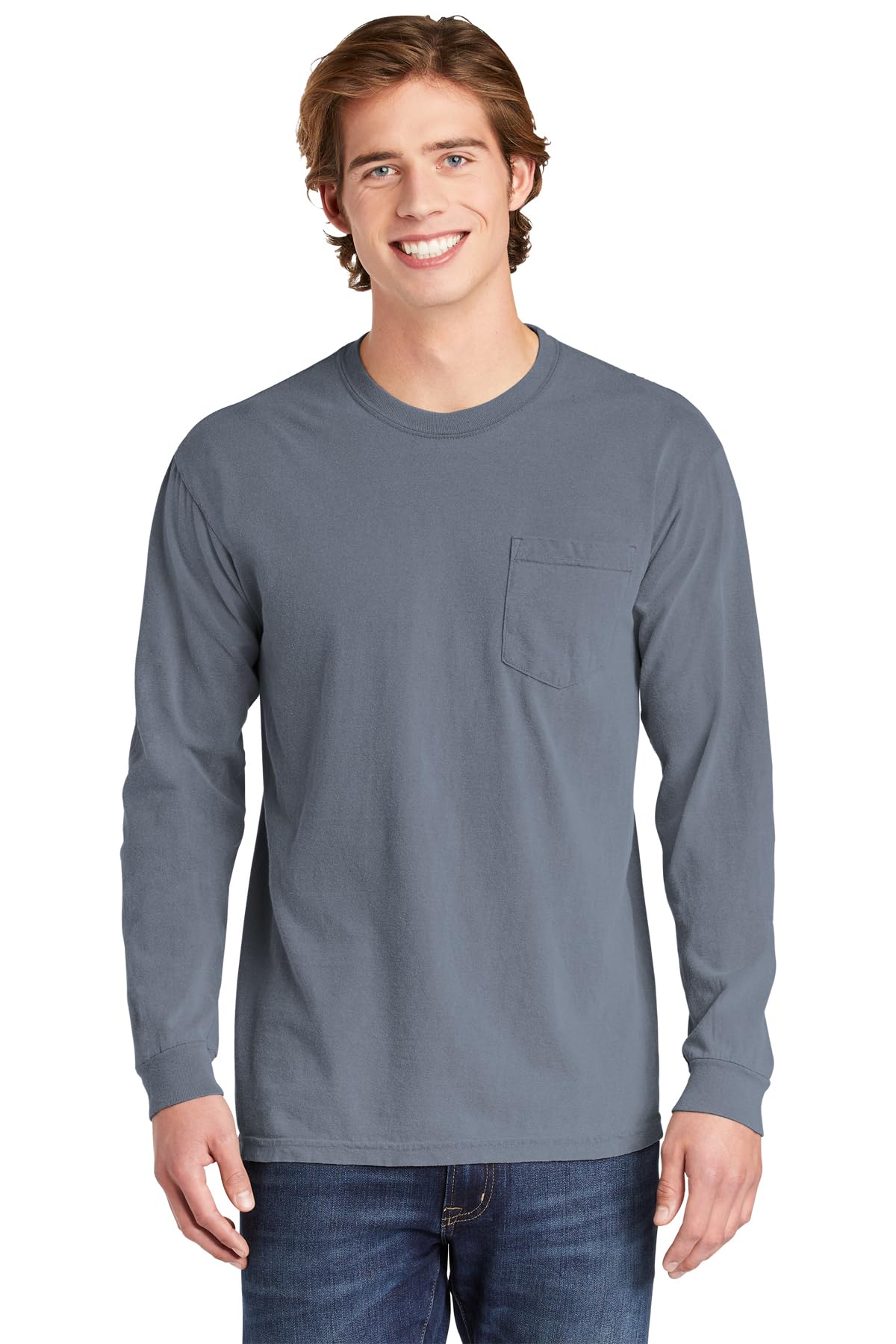 Comfort color Men's C4410 Heavyweight Long Sleeve Pocket T-Shirt