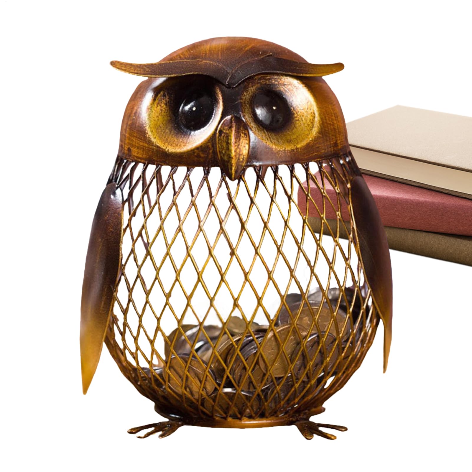 Tirelire pour pièce de monnaie en hibou Teksome coffret d'épargne argent adultes