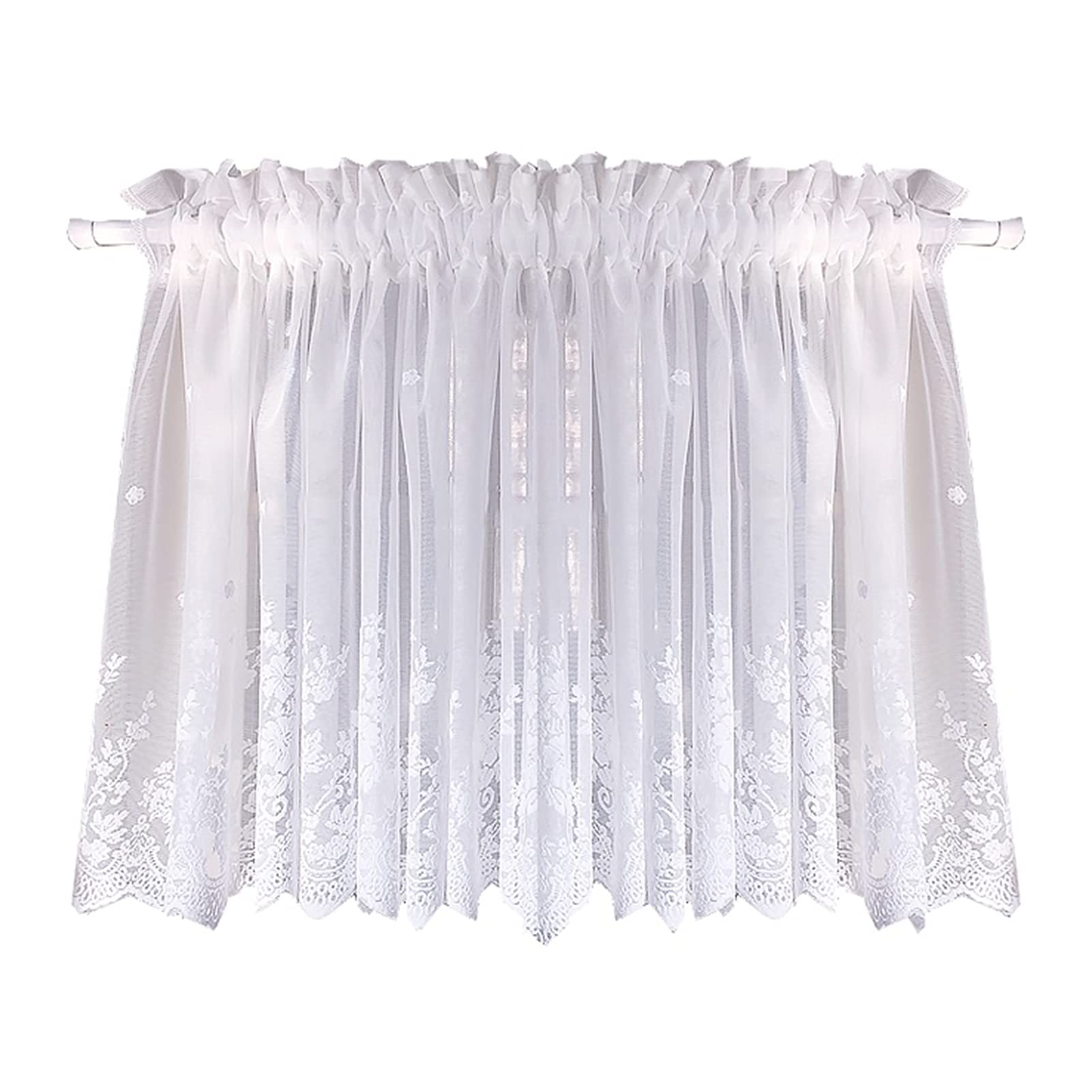 Petite Fenêtre Lumineuse sans Vis-à-Vis : Rideau Cuisine Voile Semi-Transparent LUNEZY