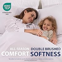 Vista 7 de Cathay Home Essentials Juego de sábanas de microfibra ultra suave, hipoalergénicas, resistentes a las arrugas, doble cepillado, color aguamarina