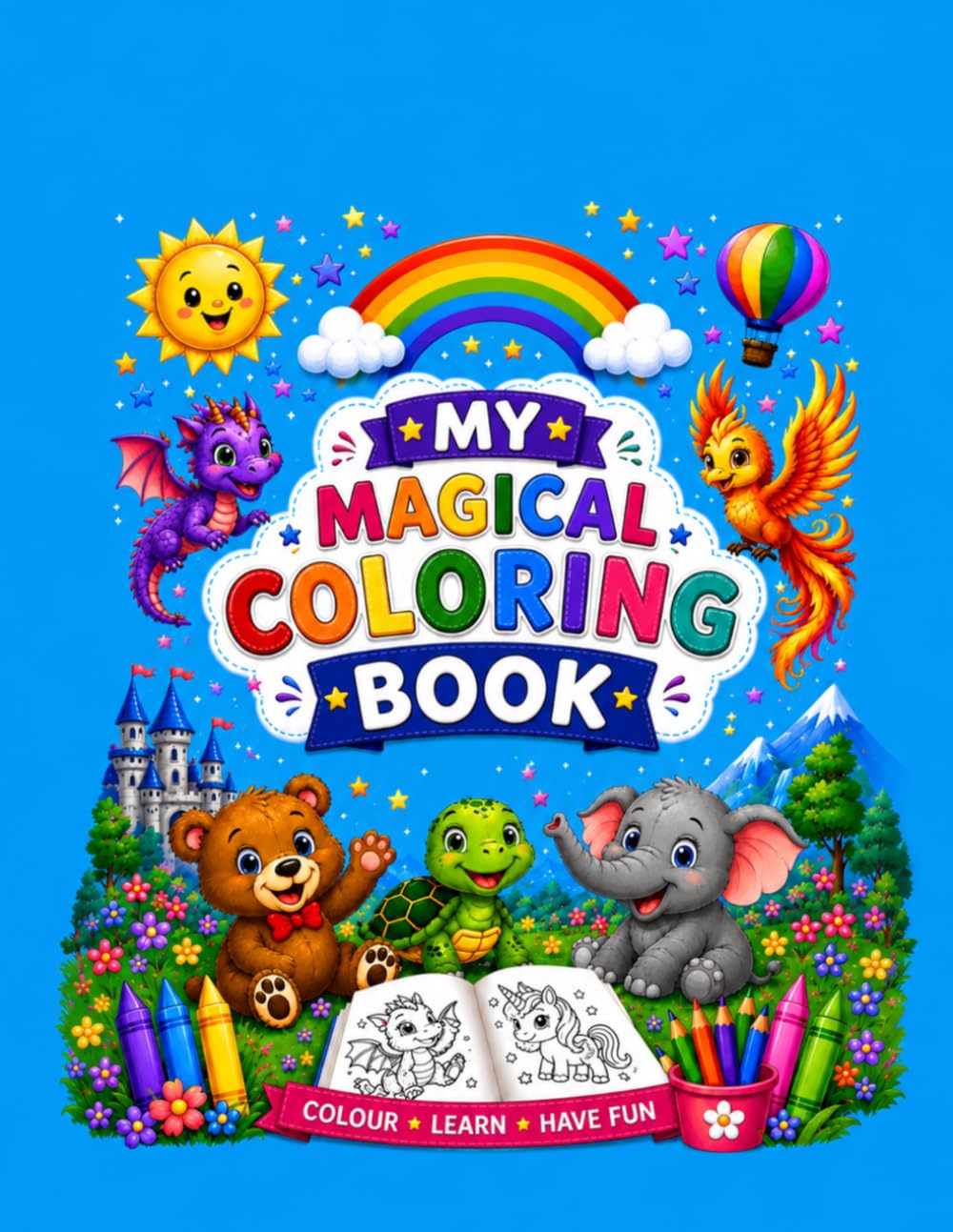 My Magical Coloring Book: Fun and Easy Coloring Pages for Kids Ages 4–8