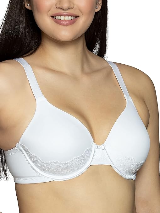 Vanity Fair Full Figure Back Smoothing Bra with Lace (36C-42DD)