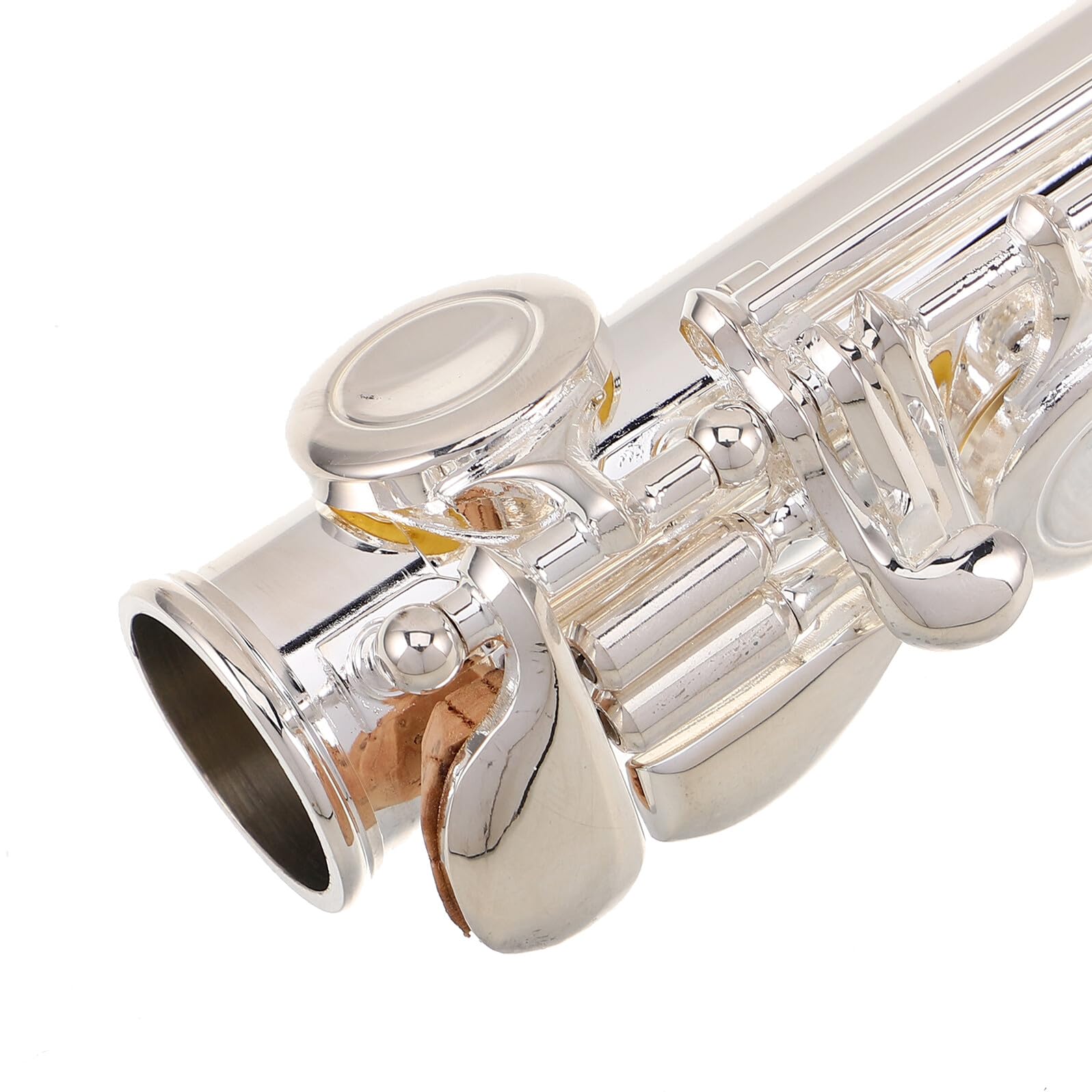 Giunto per Piedini di Flauto Placcato Argento da 20 MM Kit per Riparazione e Manutenzione Flauti Molla e Guarnizione Accessorio per Strumenti a Fiato per Studenti e