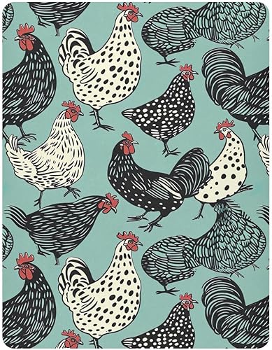 Miniatura 2 de Kigai Fitted Crib Sheet for Boys Girls,Cute Rooster Jersey Knit Baby Sheet for Standard Crib and Toddler Bed Mattresses, Cozy Soft Breathable, 28 x