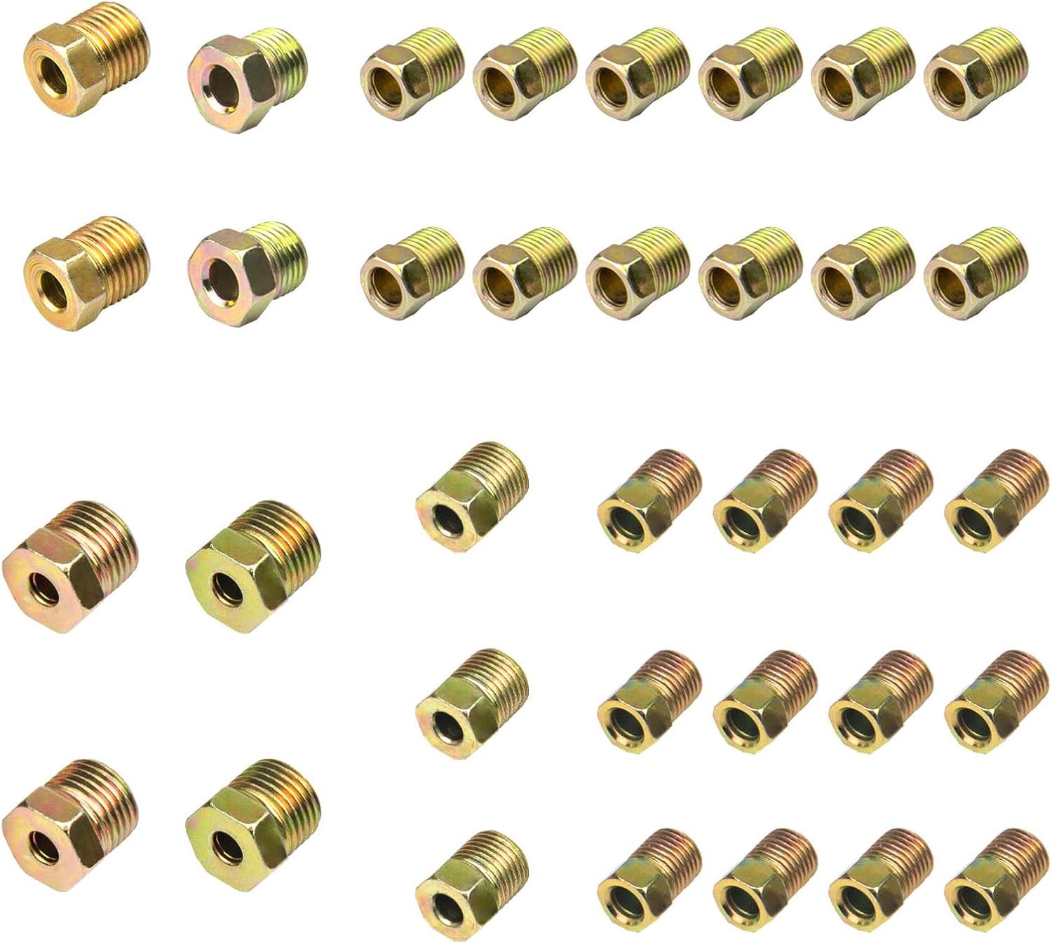 HYLDG Brake Line Fitting Kit for Inverted Flares on 3/16