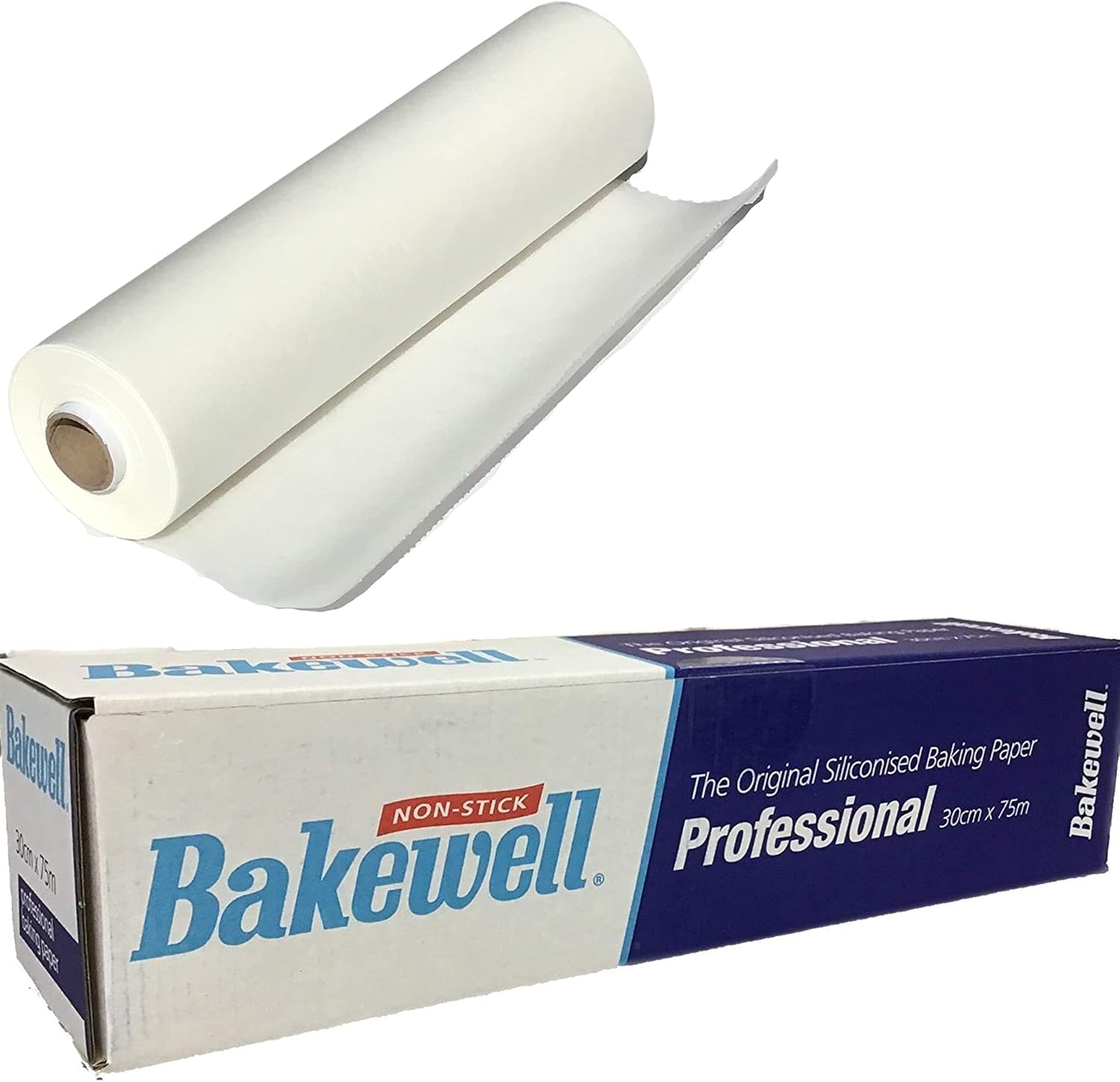 NonStick Baking Parchment Paper Roll 30cm x 75m by Bakewell for Home