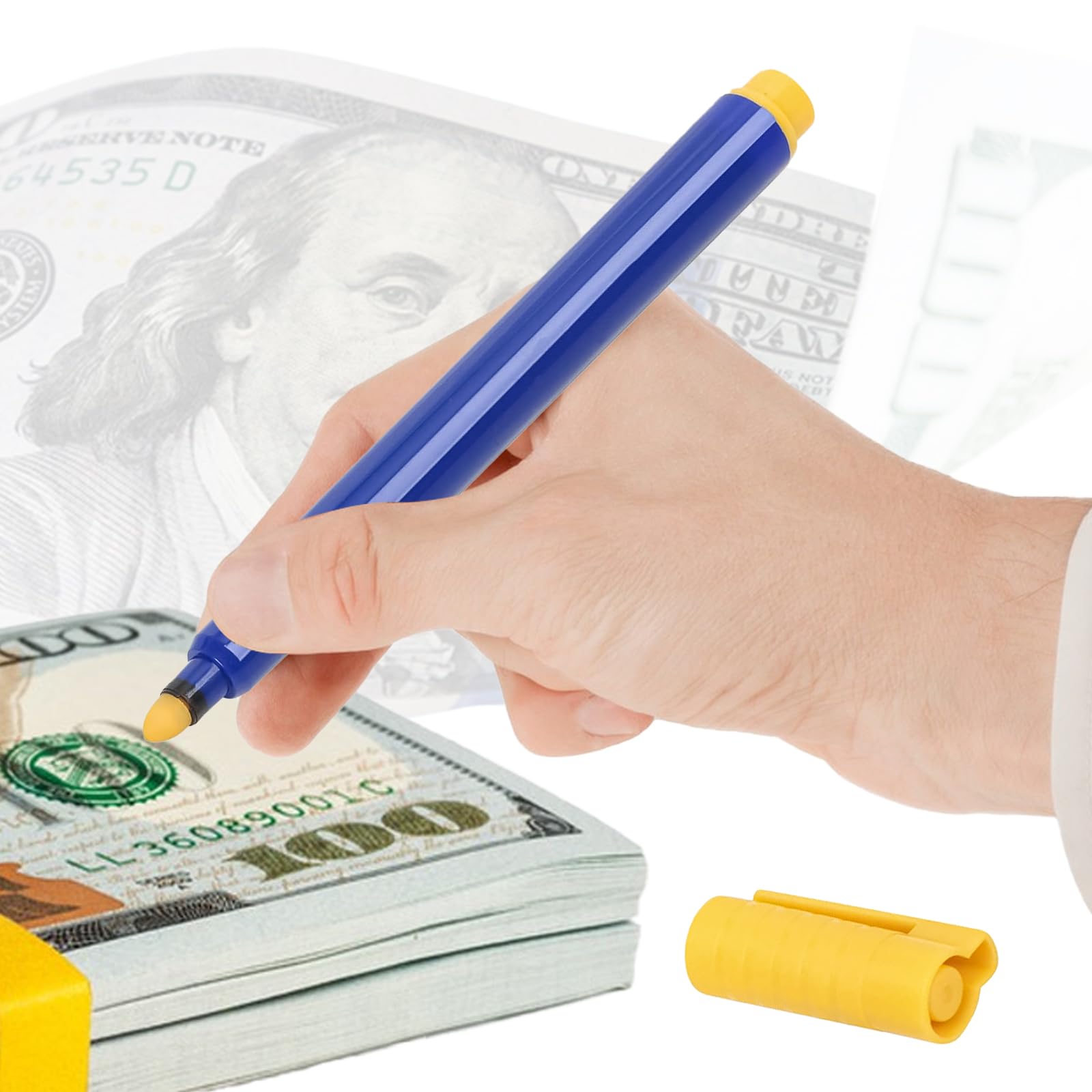 Penna Verifica Banconote Genie - 3 Pezzi, Per Euro, Dollaro E Sterlina, Rilevazione Denaro Falso - Foto 4