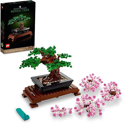 LEGO Botanicals - Juego de construcción de árbol bonsái artificial para decoración del hogar, adultos a partir de 18 años, plantas falsas para mesa,