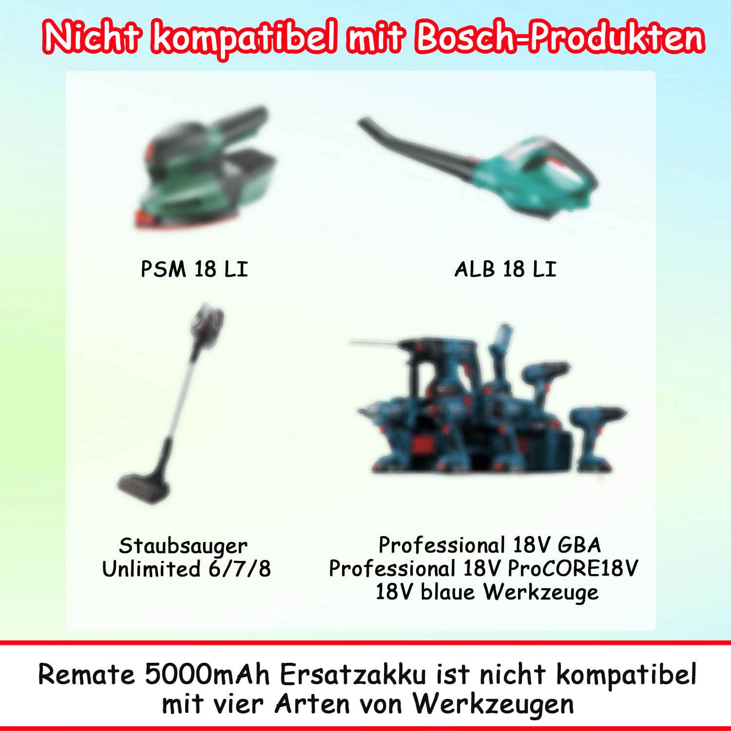 Bosch batería PBA 18V 4.0Ah W-C (sistea de 18 voltios, 4,0 Ah, en caja