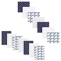 Vista 14 de Hudson Baby Paños unisex de franela de algodón para bebé y mantas de recepción, 14 piezas, narval, talla única