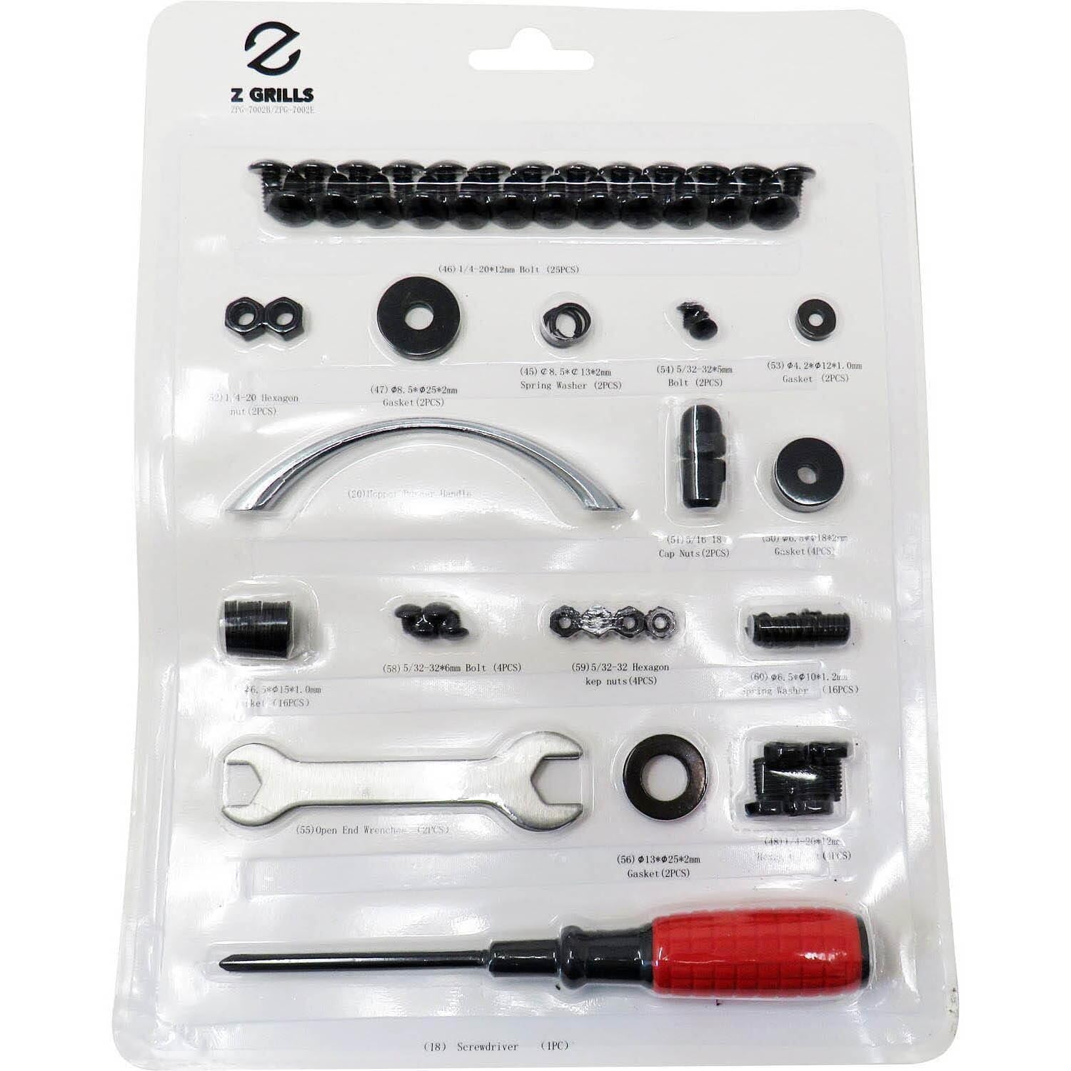 Hardware Package for 7002B/E Pellet Grills Compatible with Z Grills