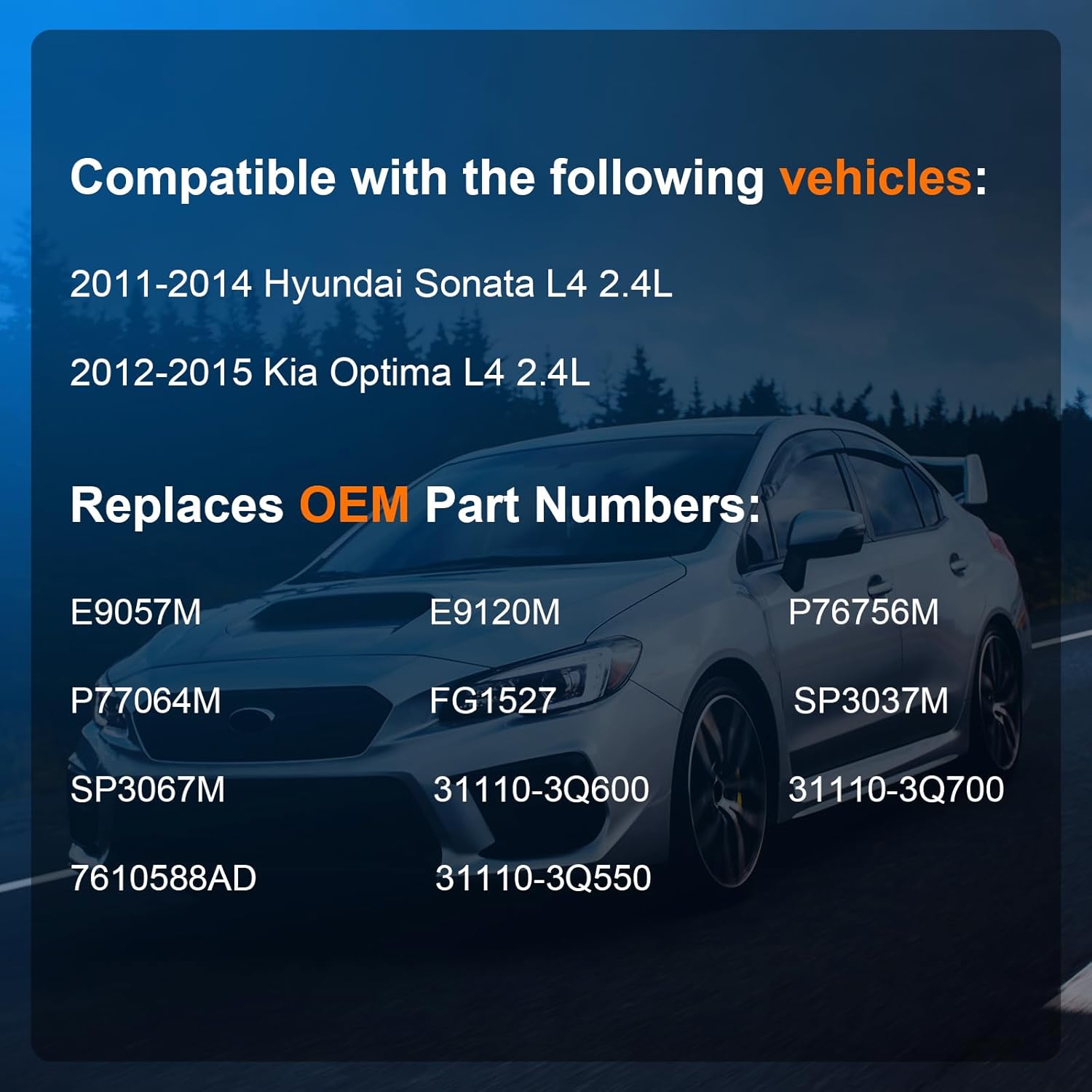 Electric Fuel Pump Assembly Compatible with Hyundai Sonata Kia Optima 2011 2012 2013 2014 2015(L4 2.4L) with Fuel Sending Unit, Replaces E9120M E9057M 546-2270 FG1527 P76756M SP3037M - Image 5