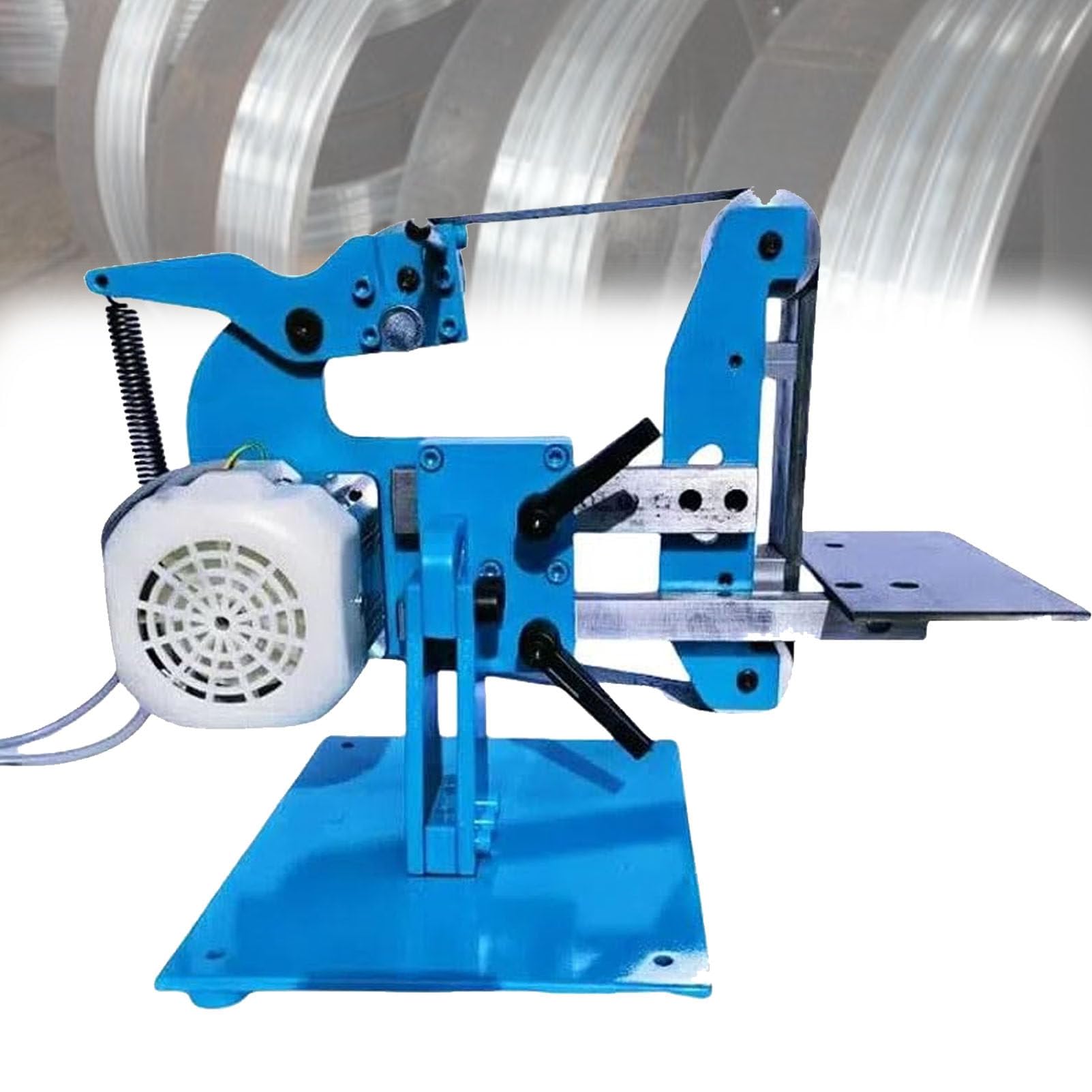 Pfps 750W Electric Belt Sander, Bench Sander with 915x50mm Belt, Belt Sander for Metal Polishing Grinding, Woodworking Crafts