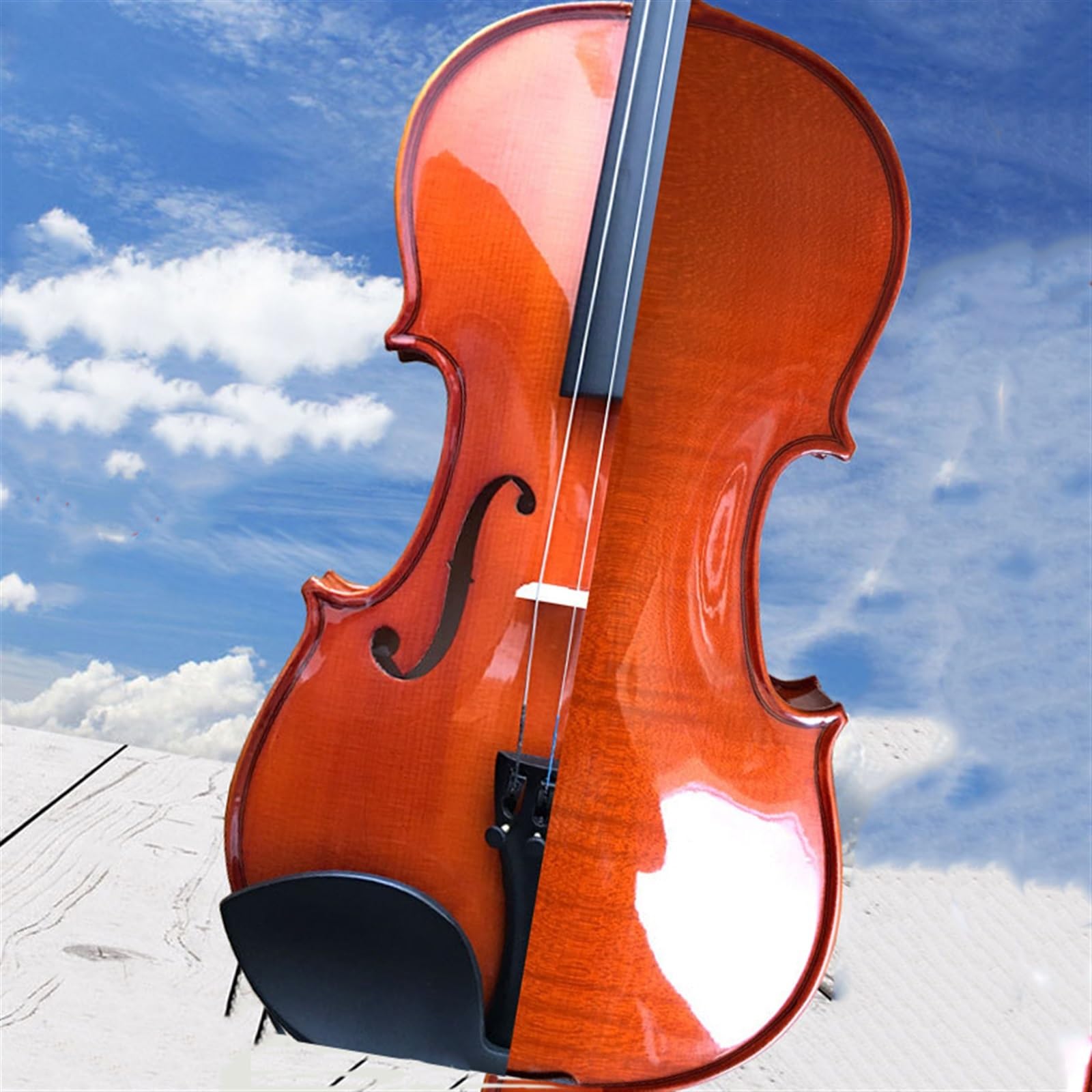 Violine Ahornholz Lernen Alle Massivholz Handgefertigt Übungsvioline Für Anfänger(4/4)