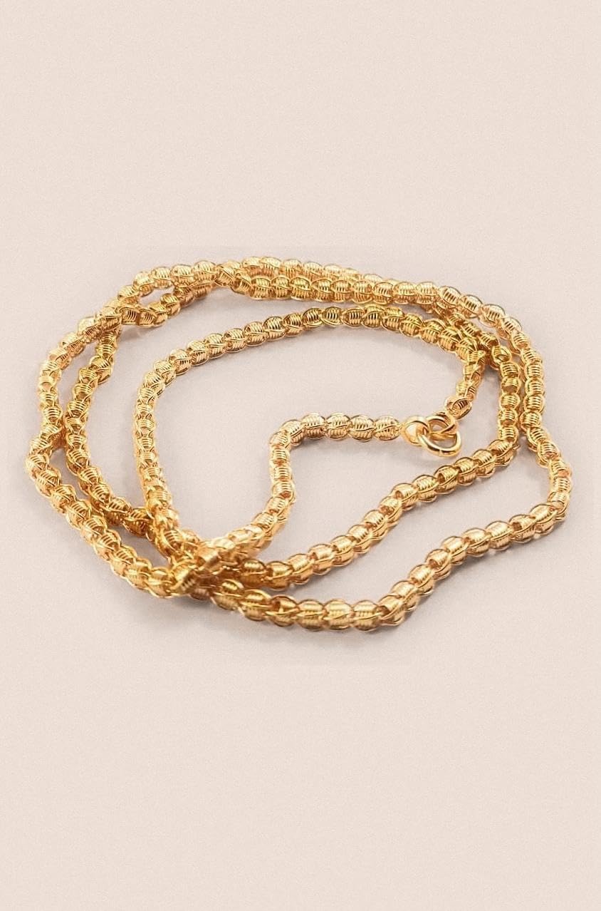 CUTE GOLD One Gram Gold Plated Fashion Jewellery Traditional Covering Thali Chain for Women & Girls