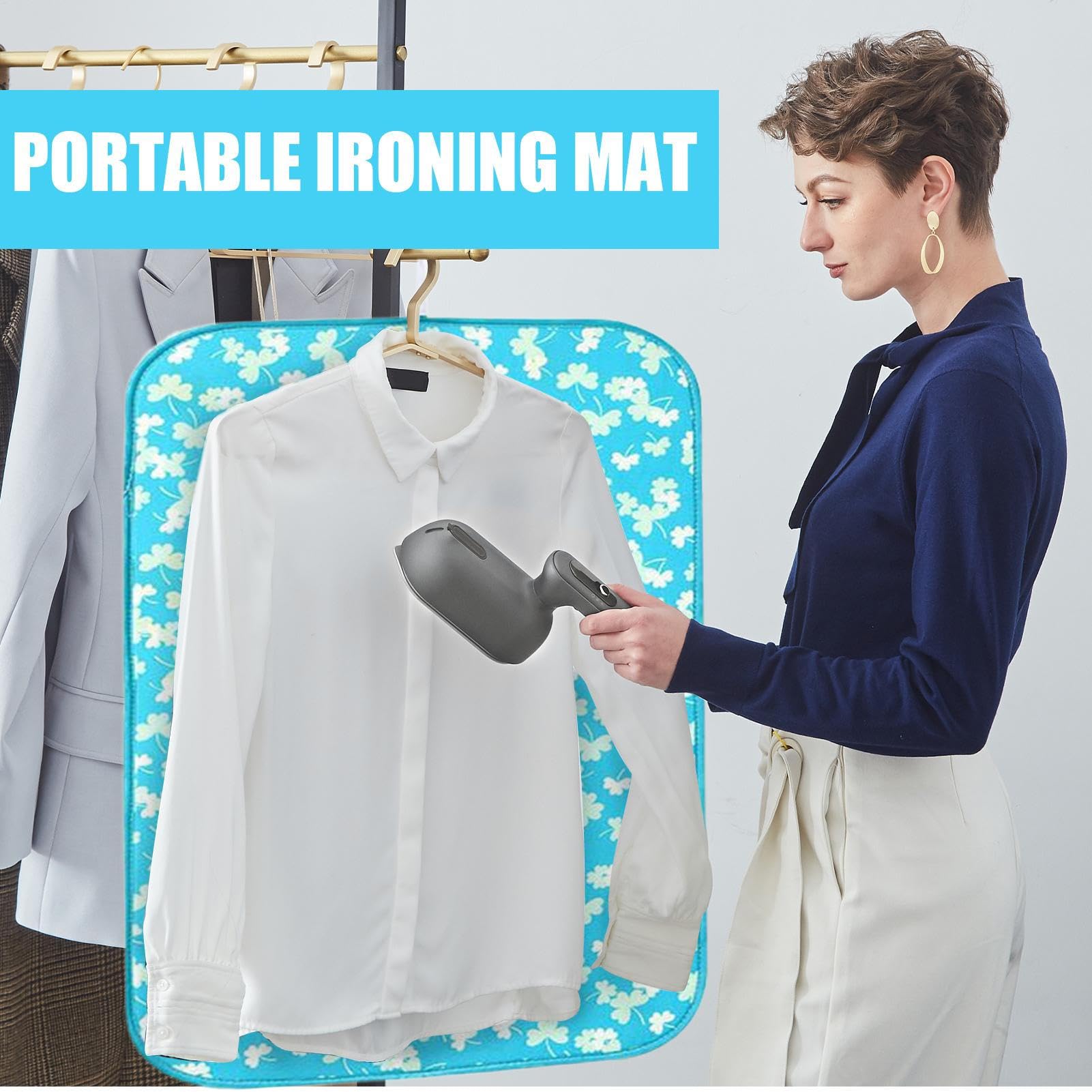 Tappetino da stiro per tavolo, antiscivolo, portatile, per trapuntatura, artigianato, cucito, appartamento, posto di lavoro, dormitorio, viaggi, hotel