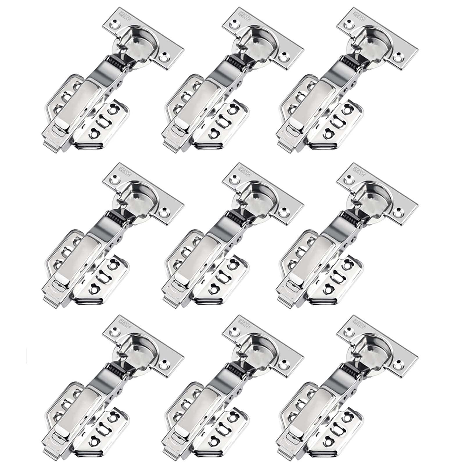 Nvsfzgiyg Middle Bend Kitchen Cupboard Hinges, 35Mm Door Hinge Mechanism Hydraulic Concealed Folded For Wood Furniture Drawer Window Shelves,Big Bend(Middle Bend)