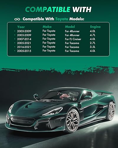 Miniatura 7 de SCITOO Kit de 2 frenos de freno ranurados perforados delanteros para Toyota 4Runner 2003-2009, 2007-2014 para Toyota FJ Cruiser, 2005-2018 para