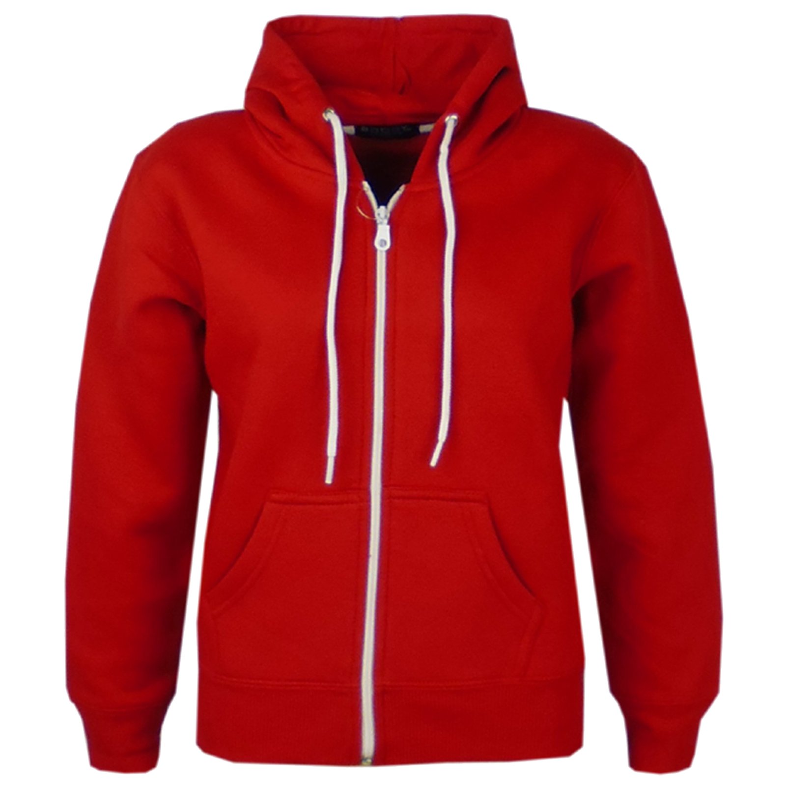 A2Z 4 KidsGirls Boys Classic Plain Full Zip-Up Hooded - Hoodie Plain Red 13