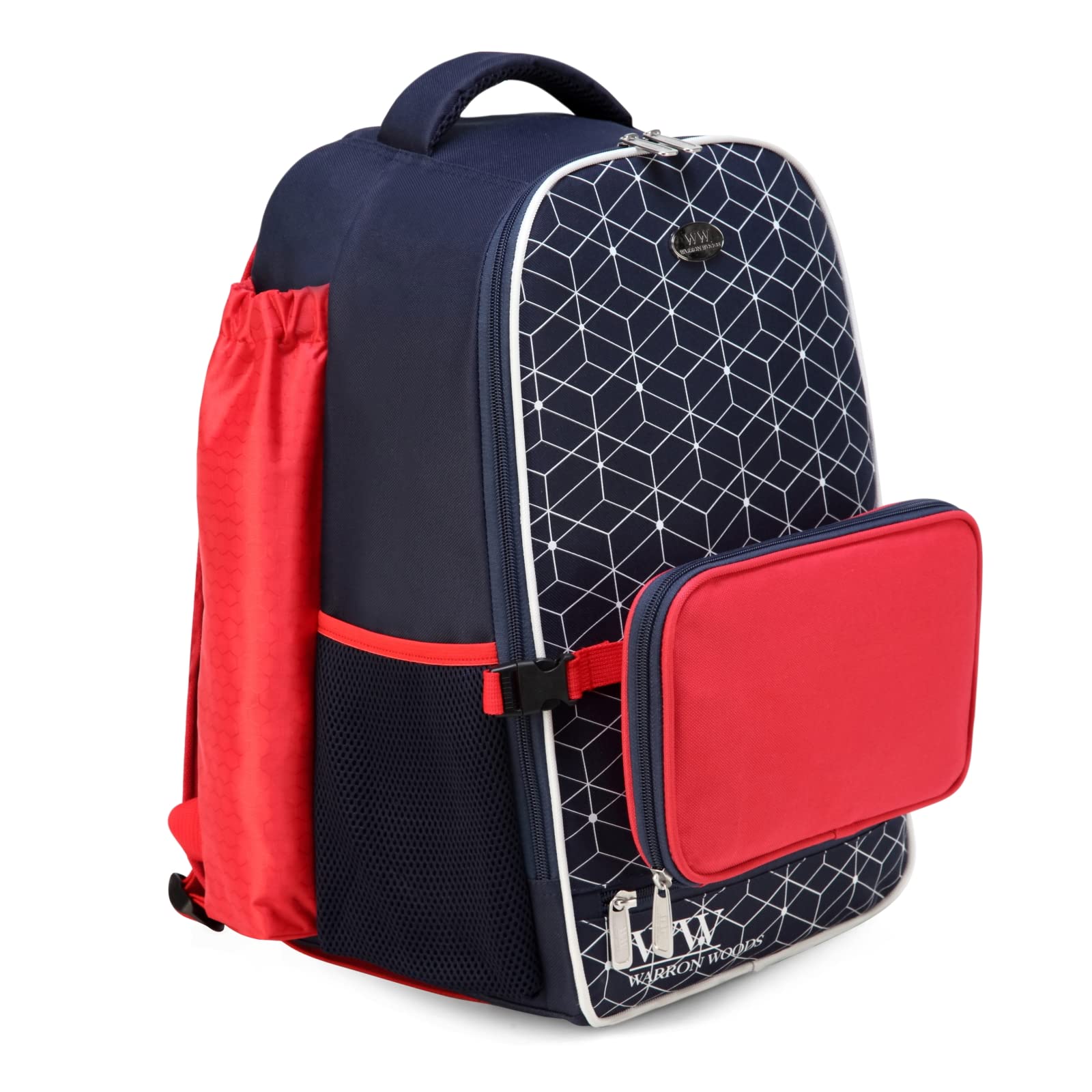 Red and Black Softball Backpack with Mesh Pockets SOLDIER HS RELOADED ONE NATION BAT PACK – VROBI SPORTS main image 3