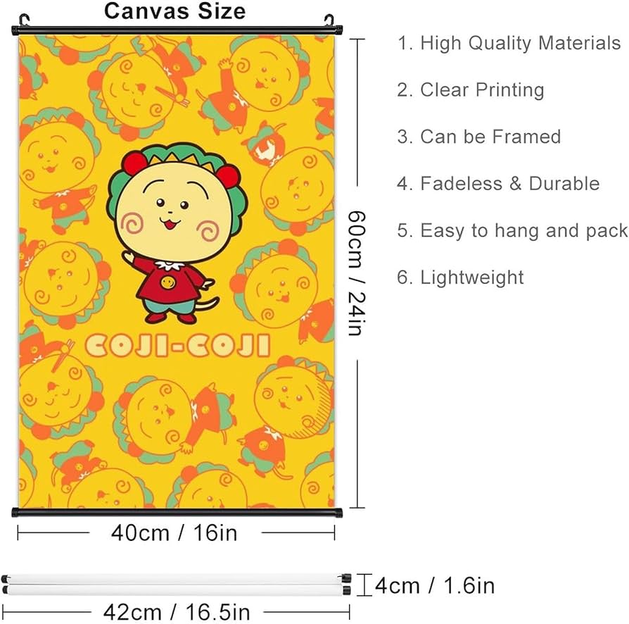 Amazon.co.jp: コジコジ 掛ける絵 ポスター 掛け軸壁飾り ステッカー