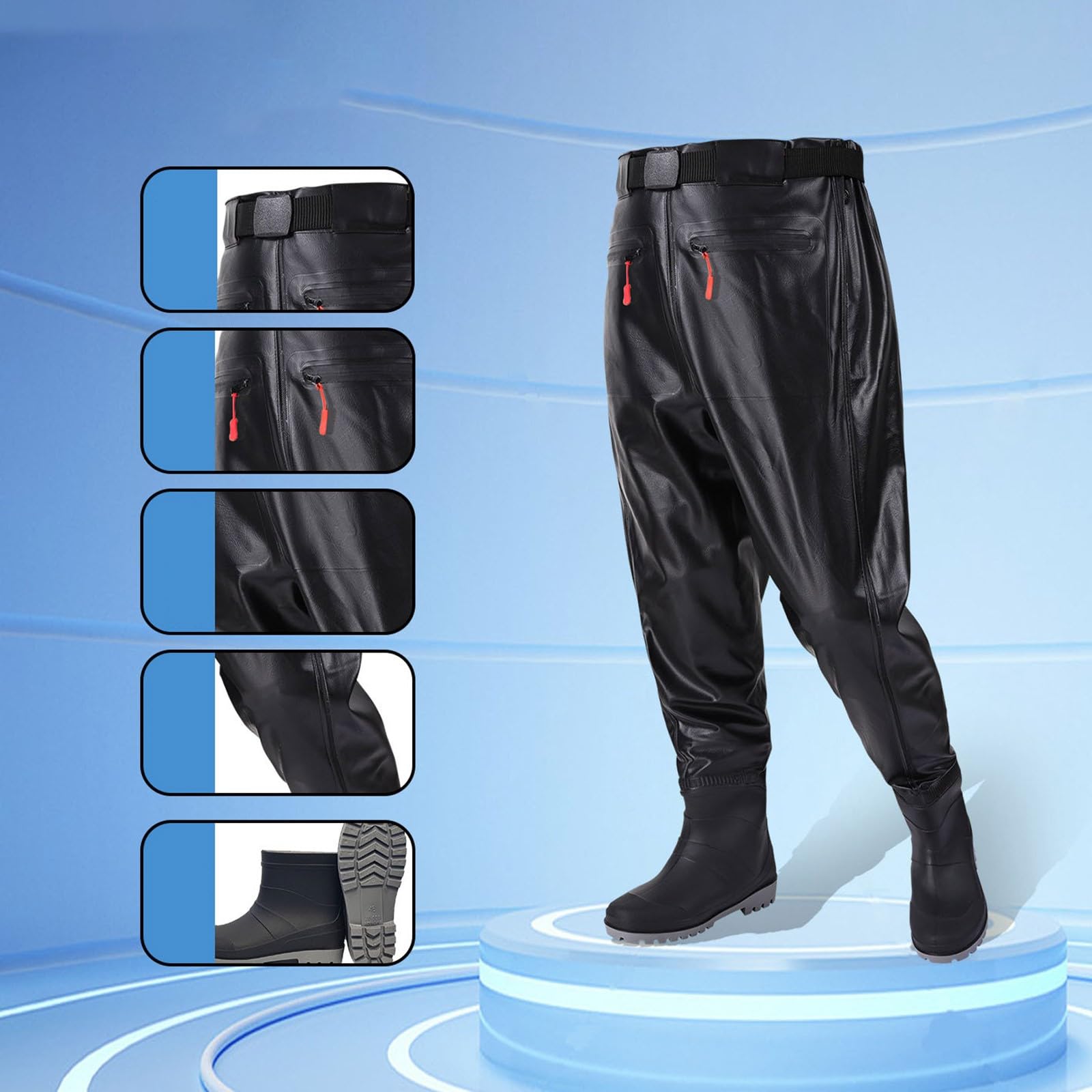 Generisch Pantalon de pluie pour homme - Imperméable - Pantalon de travail pour homme - Pantalon d'extérieur - Coupe ajustée - Pantalon de randonnée respirant - Pantalon d'escalade - Résistant à
