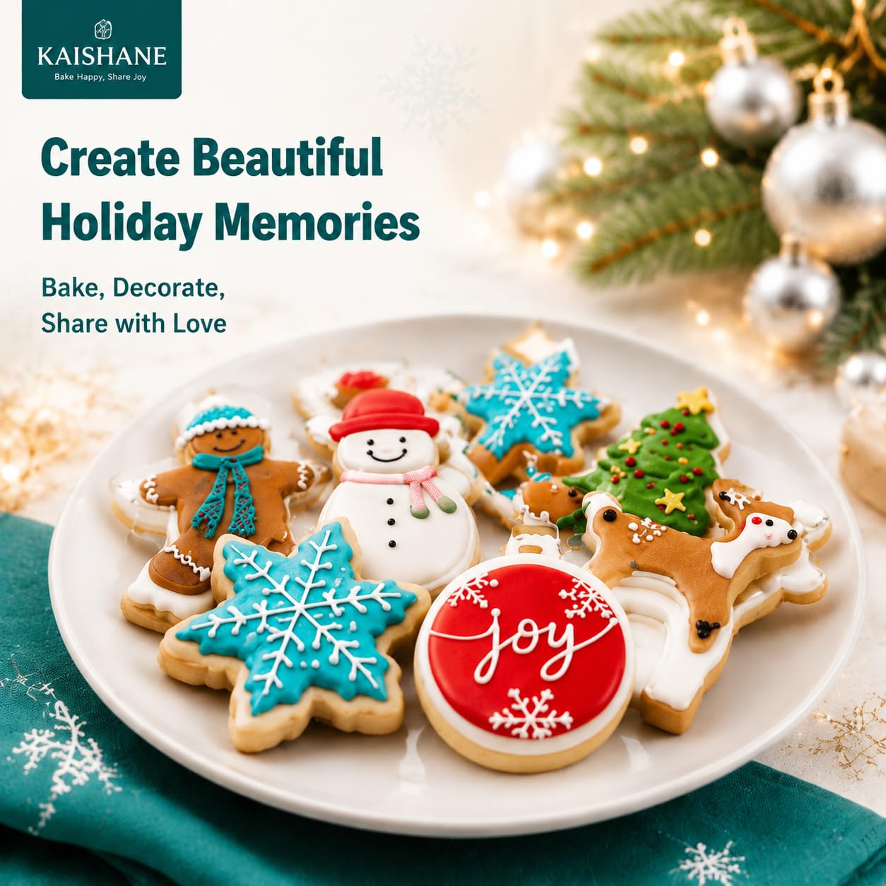 Juego de 25 cortadores de galletas de Navidad de acero inoxidable para Navidad, muñeco de nieve, hombre de jengibre, copo de nieve, árbol de Navidad, cerveza y más formas para hornear Navidad