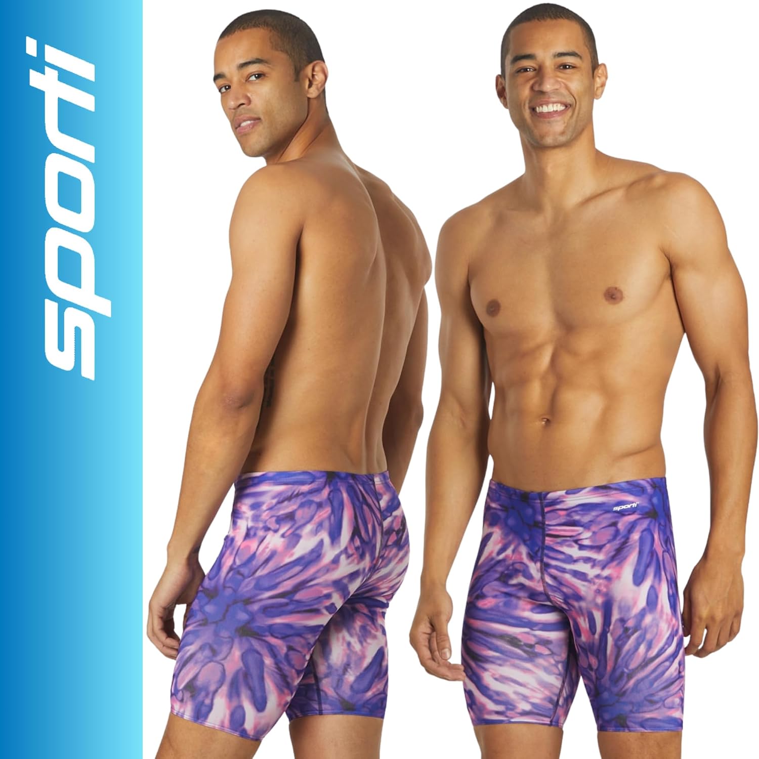 Sporti HydroLast Men's Swimsuit Jammer - High-Performance Endurance Swimwear for Competitive Racing and Trainings